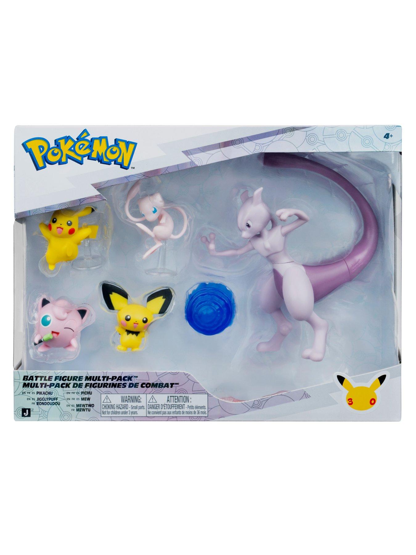 Image 7 of 7 of Pokemon PKW - Battle Fig 30th Anniversary Multipack (5 Pk) Pikachu #1, Pichu, Mew, Jigglypuff #1, &amp; Ceruledge (TARGET)
