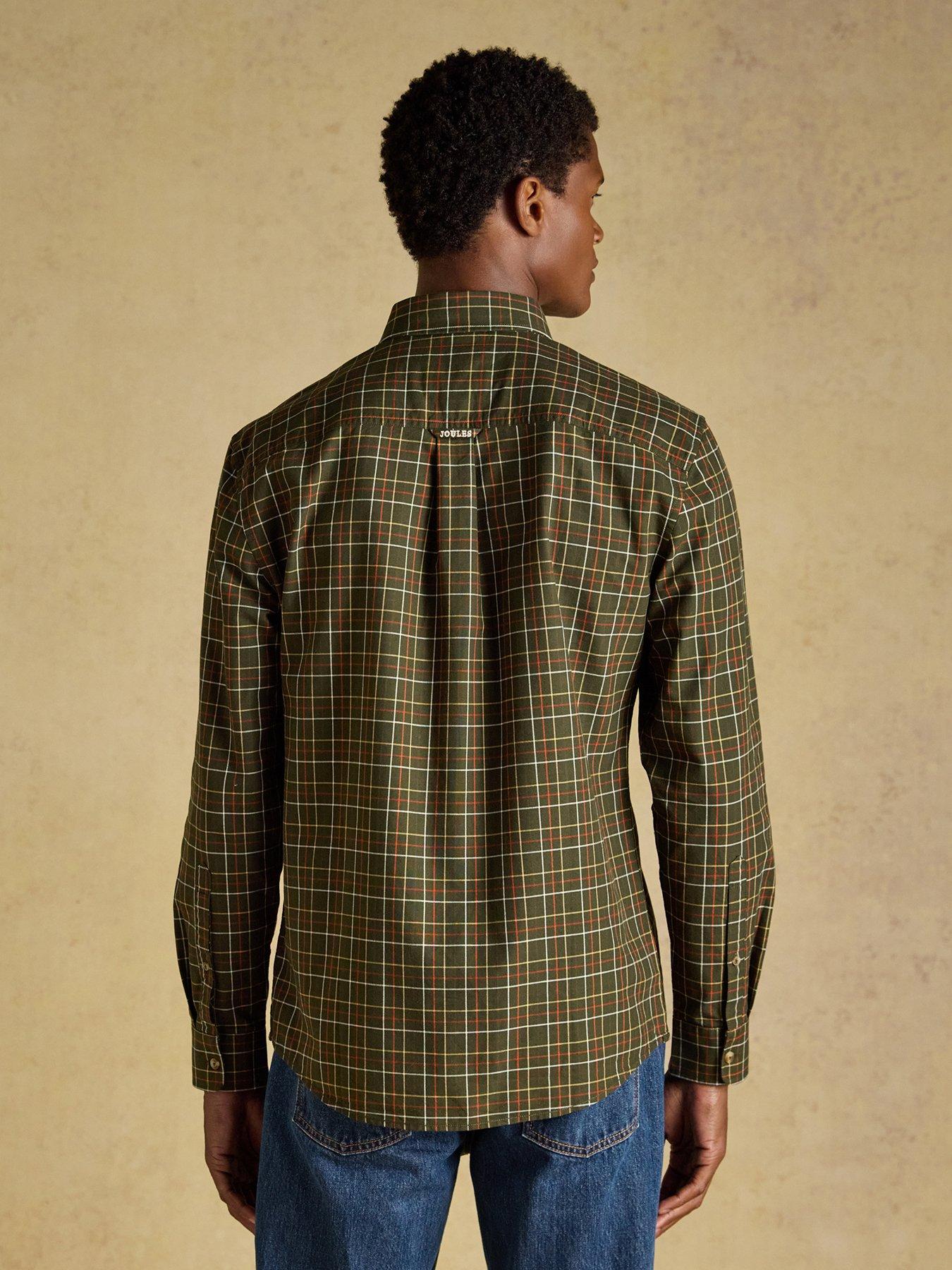 Image 2 of 7 of Joules Joules Oxford Check Classic Fit Long Sleeve Shirt- Green