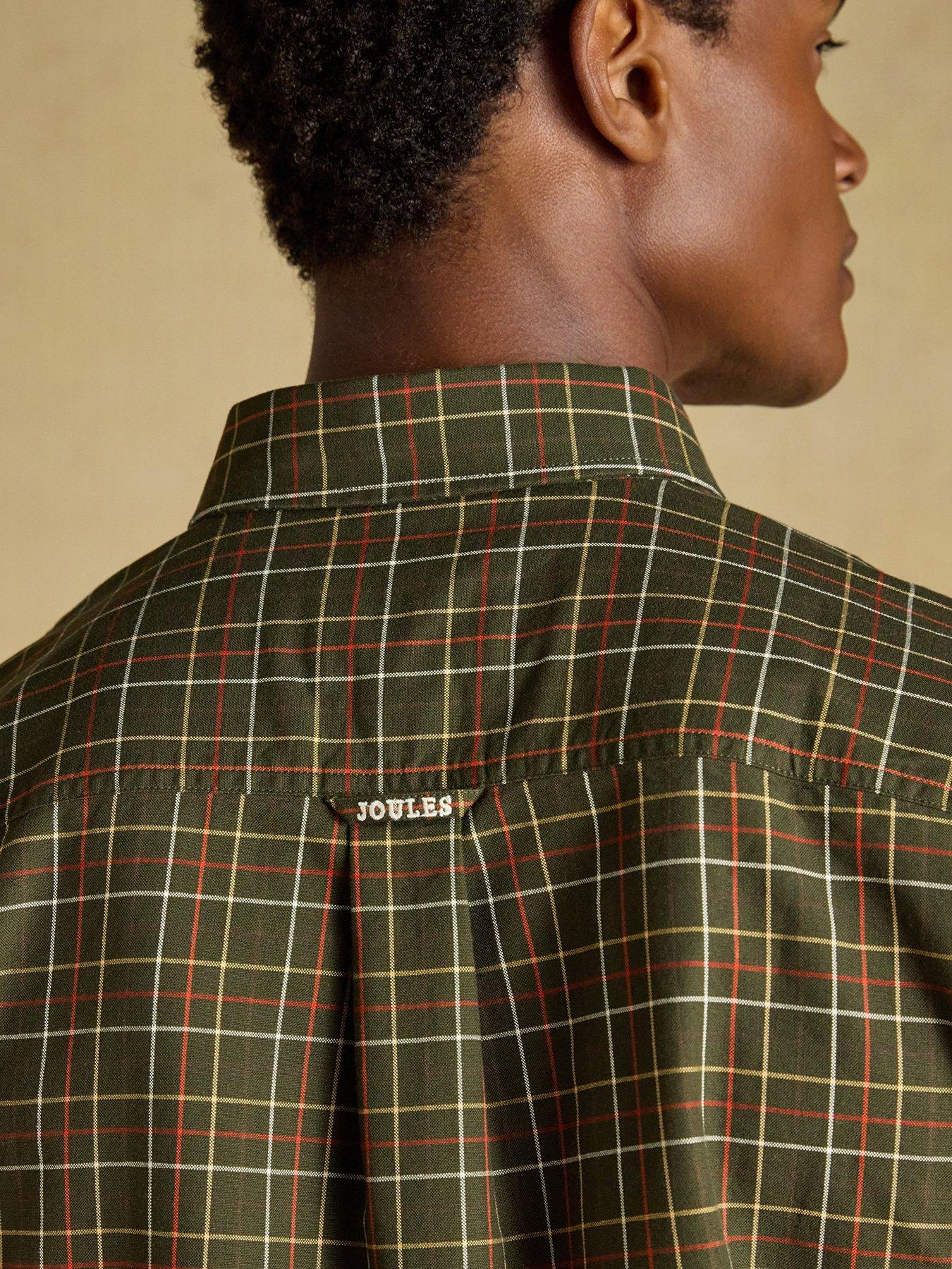 Image 5 of 7 of Joules Joules Oxford Check Classic Fit Long Sleeve Shirt- Green