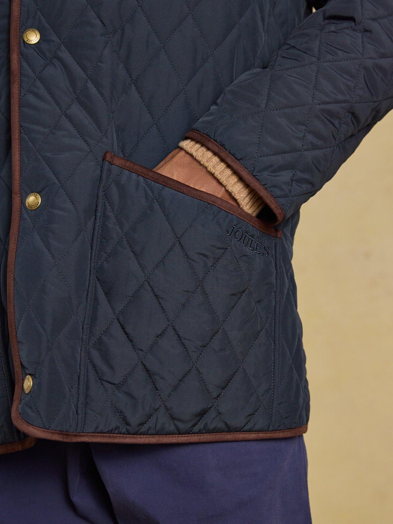 Image 4 of 7 of Joules Joules Lightweight Quilted Jacket- Navy