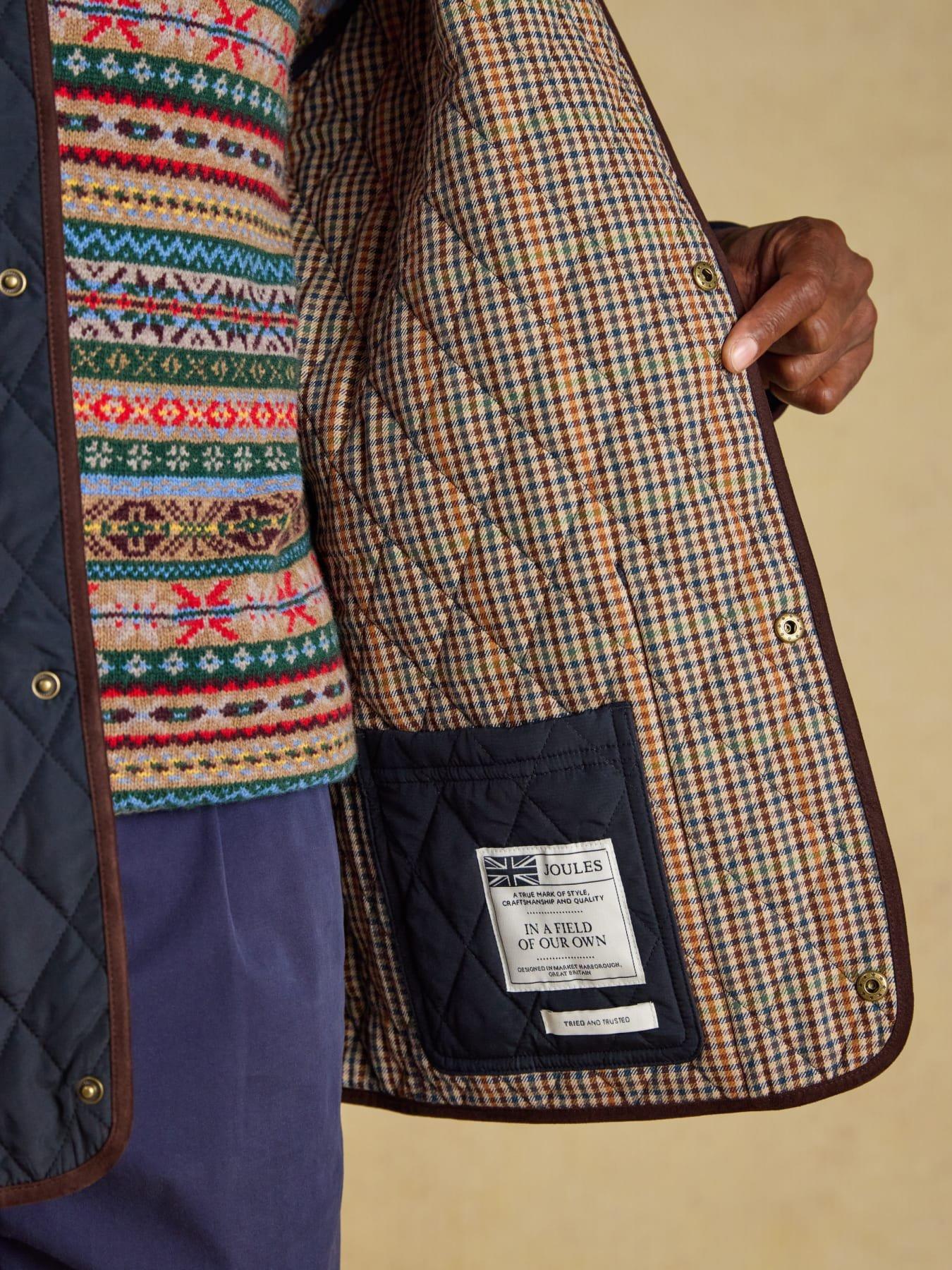 Image 7 of 7 of Joules Joules Lightweight Quilted Jacket- Navy
