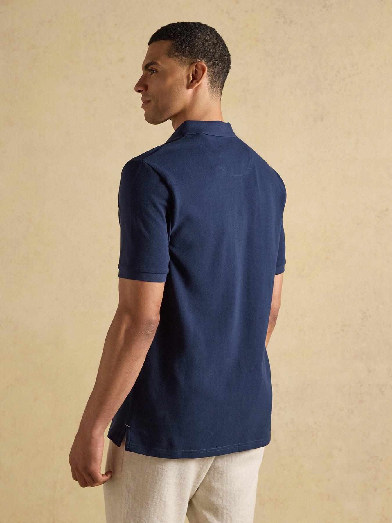 Image 2 of 7 of Joules Joules Woody Short Sleeve Polo Shirt- Navy
