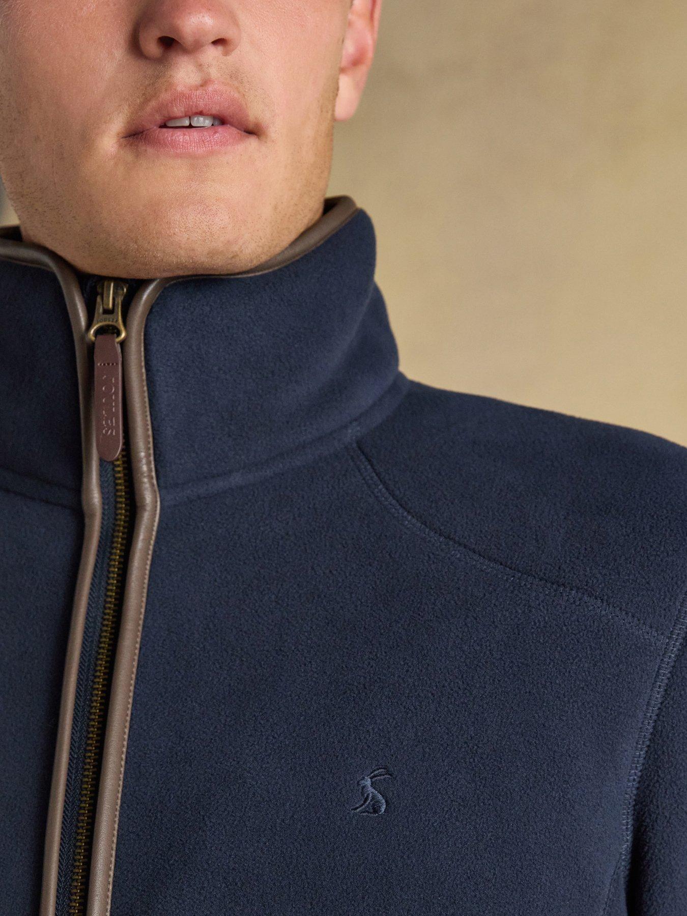 Image 4 of 7 of Joules Joules Heritage Fleece Full Zip Sweatshirt- Navy