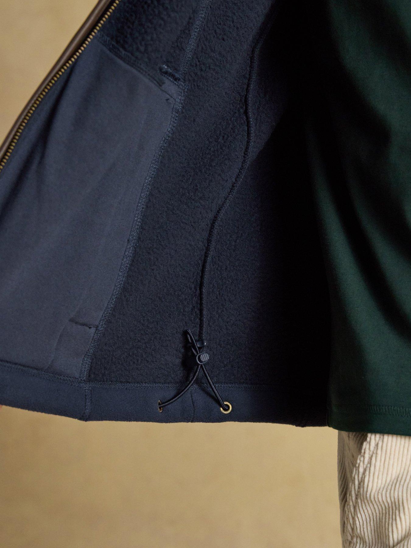 Image 7 of 7 of Joules Joules Heritage Fleece Full Zip Sweatshirt- Navy