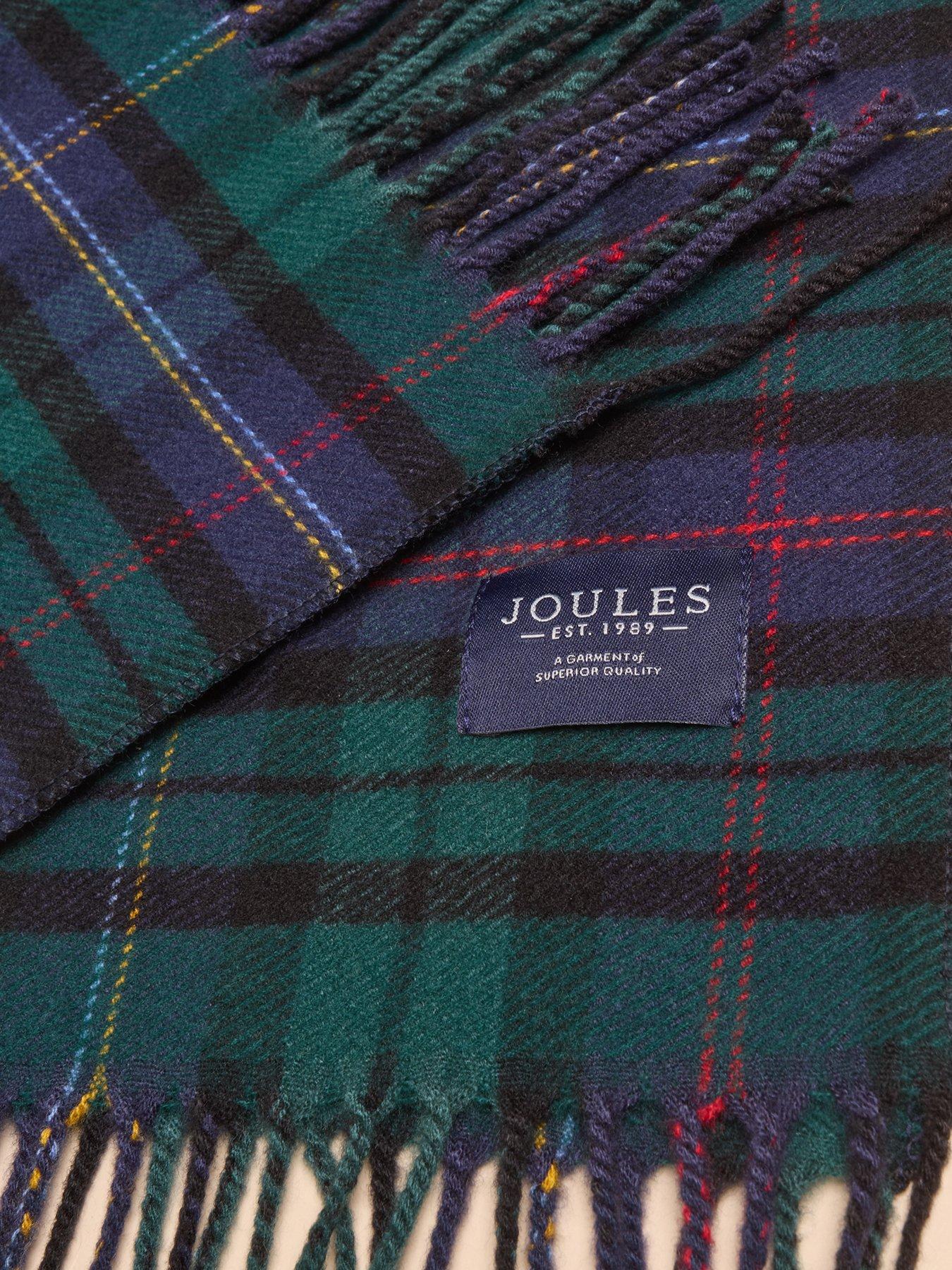 Image 4 of 6 of Joules Joules Langtree Check Scarf- Navy