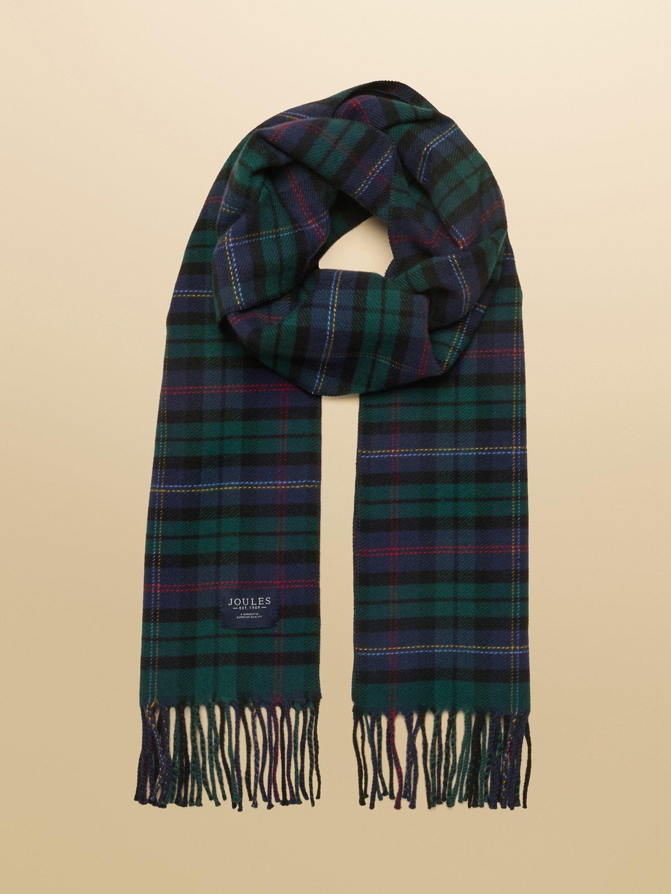 Image 5 of 6 of Joules Joules Langtree Check Scarf- Navy