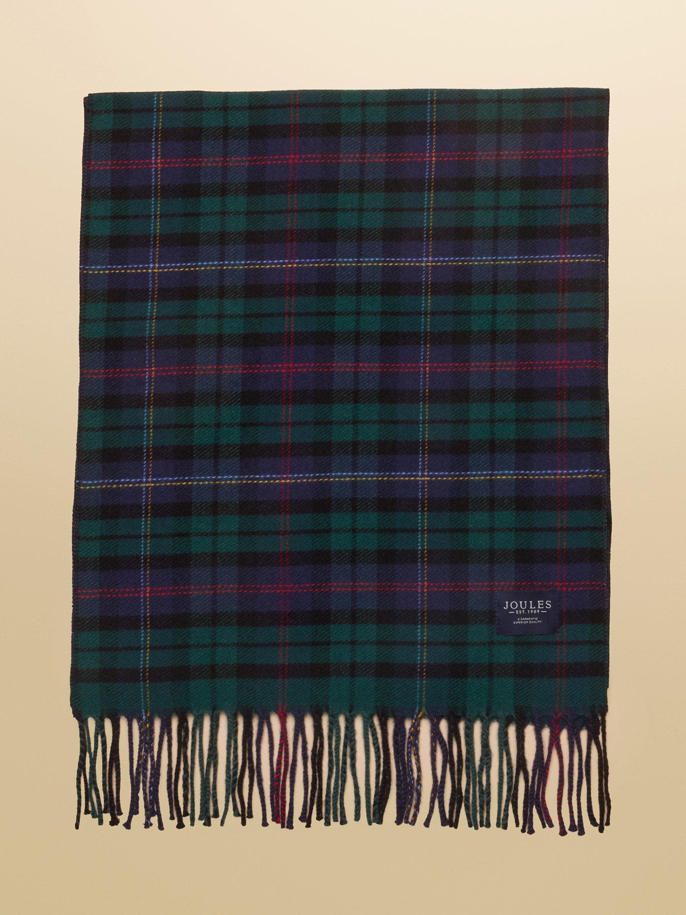 Image 6 of 6 of Joules Joules Langtree Check Scarf- Navy