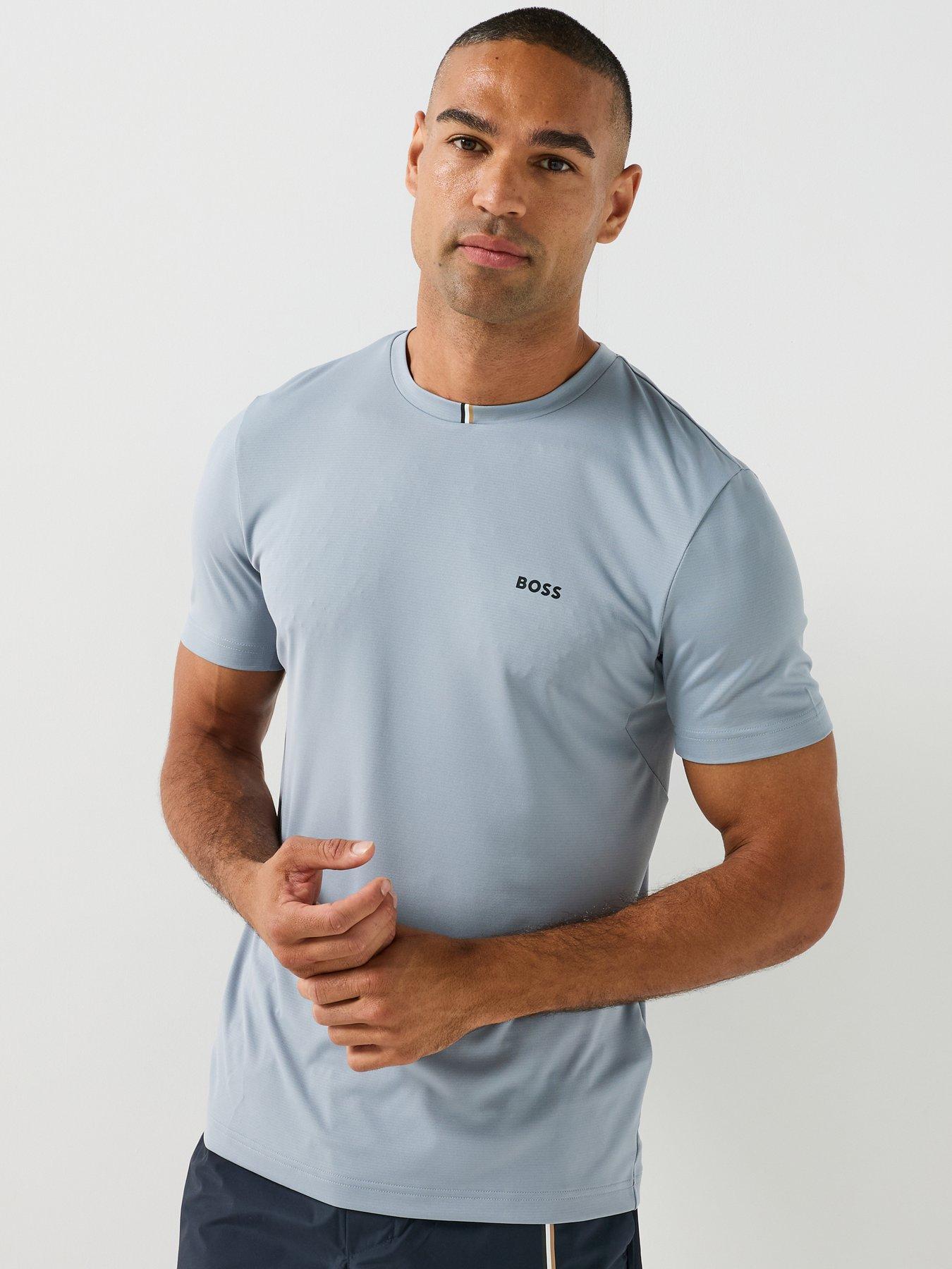 BOSS Mens Ts_Toc Game Nova Poly T-Shirt - Grey