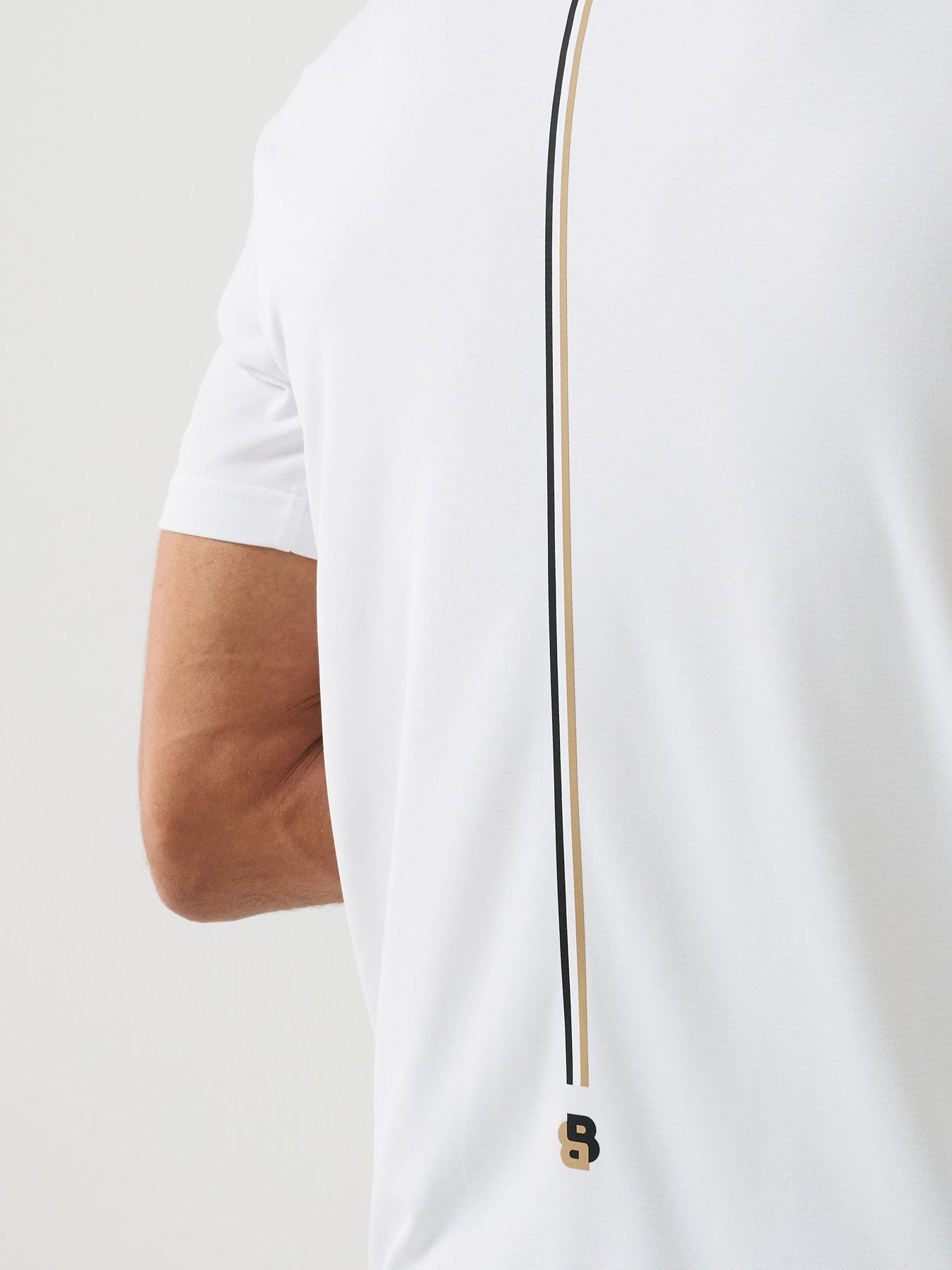 Image 5 of 6 of BOSS Mens Ts_Toc Game Nova Poly T-Shirt - White