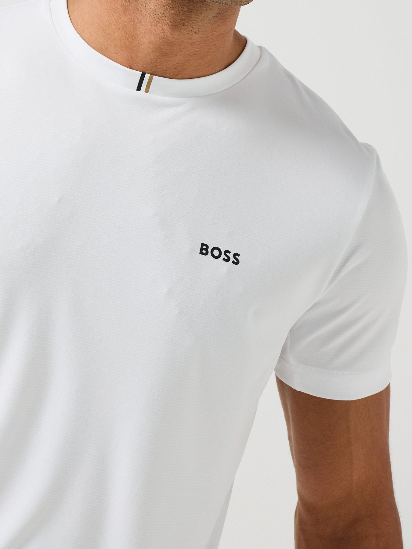 Image 6 of 6 of BOSS Mens Ts_Toc Game Nova Poly T-Shirt - White