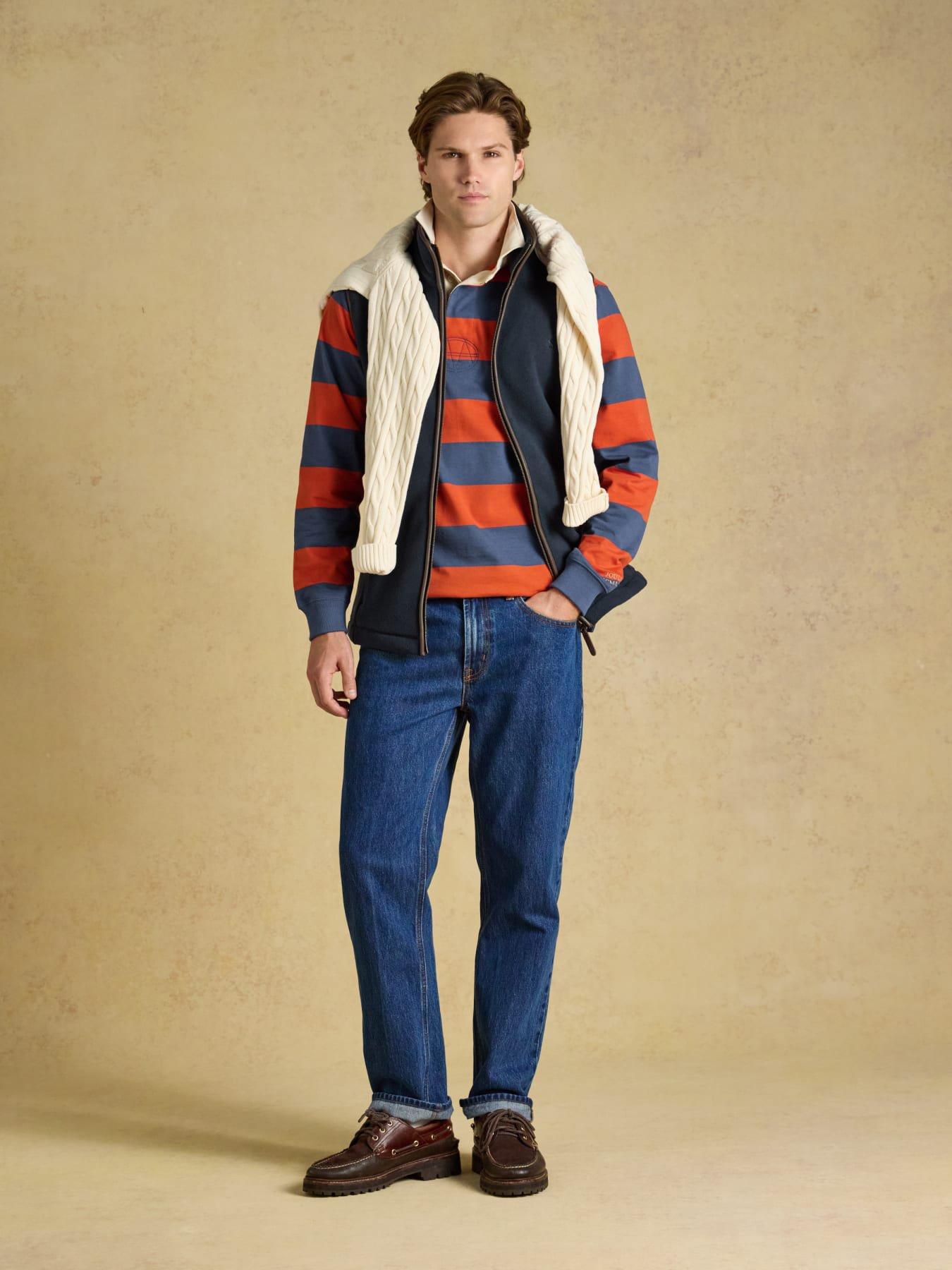 Image 3 of 7 of Joules Joules Heritage Fleece Gilet- Navy