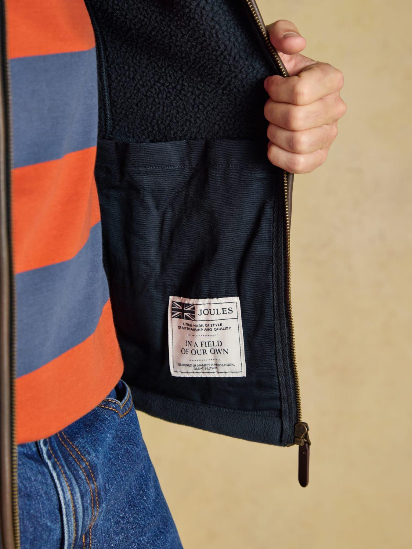 Image 4 of 7 of Joules Joules Heritage Fleece Gilet- Navy