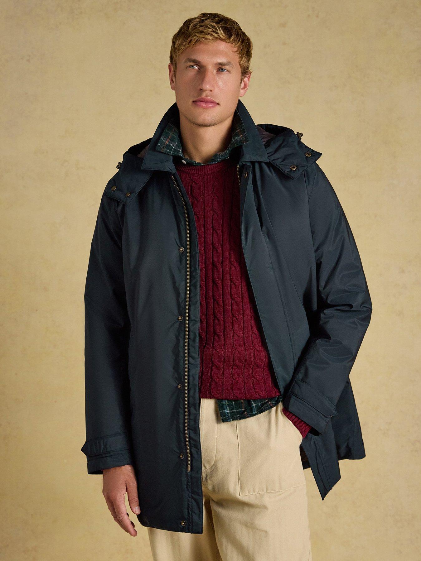 Image 4 of 7 of Joules Joules Clarendon Long Padded Jacket- Navy
