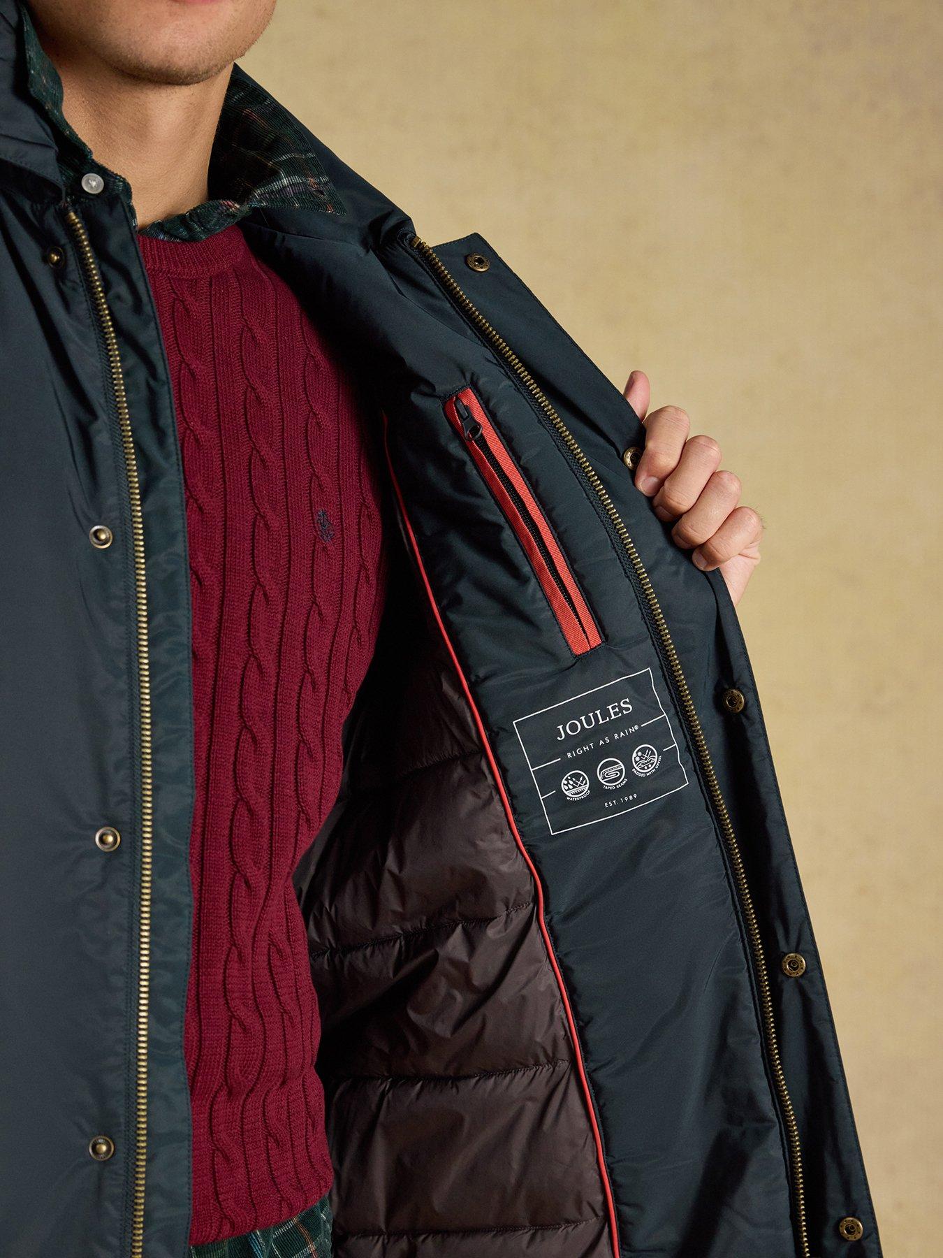 Image 7 of 7 of Joules Joules Clarendon Long Padded Jacket- Navy