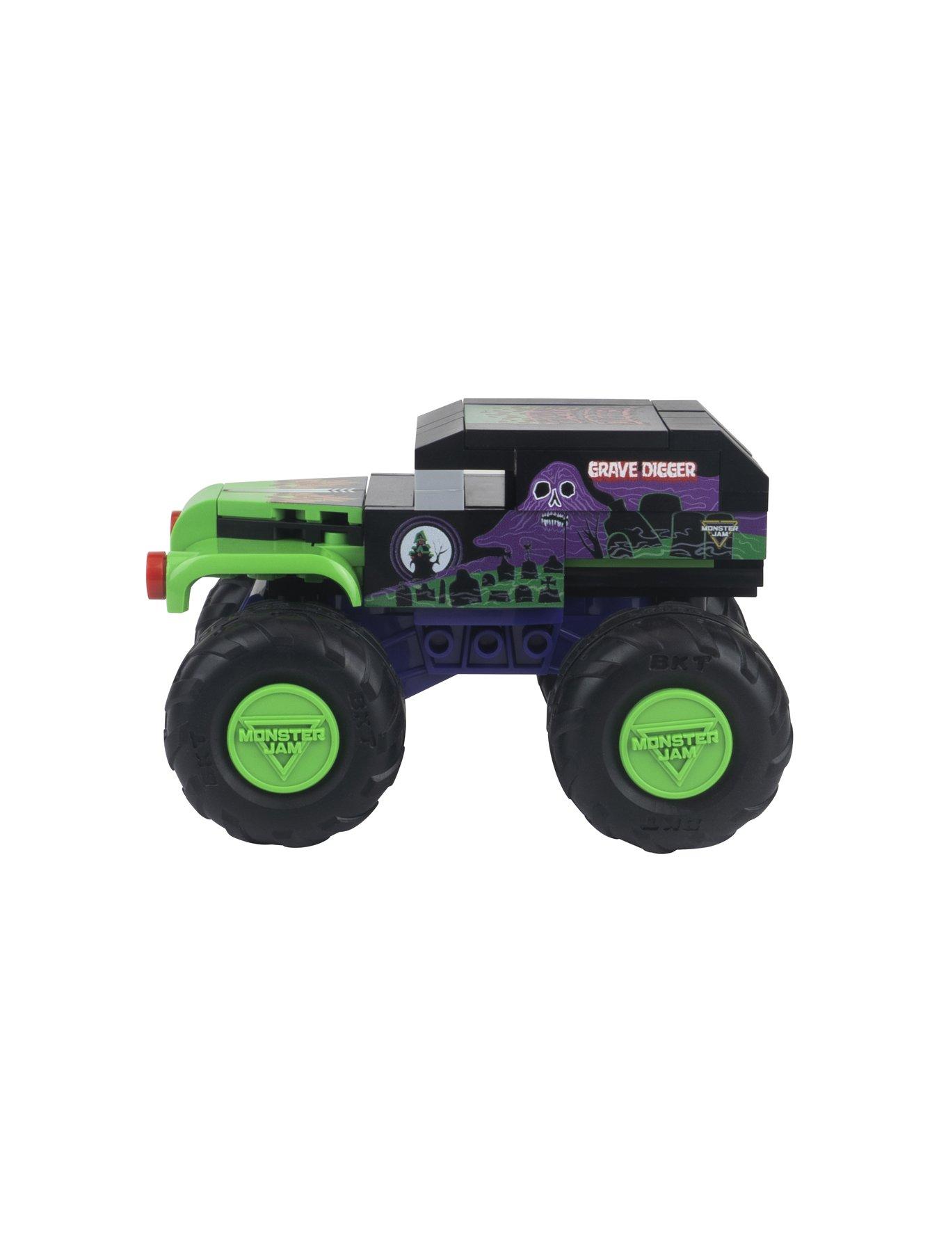 Image 4 of 7 of Monster Jam Monster Jam Smash And Launch Grave Digger Building Set