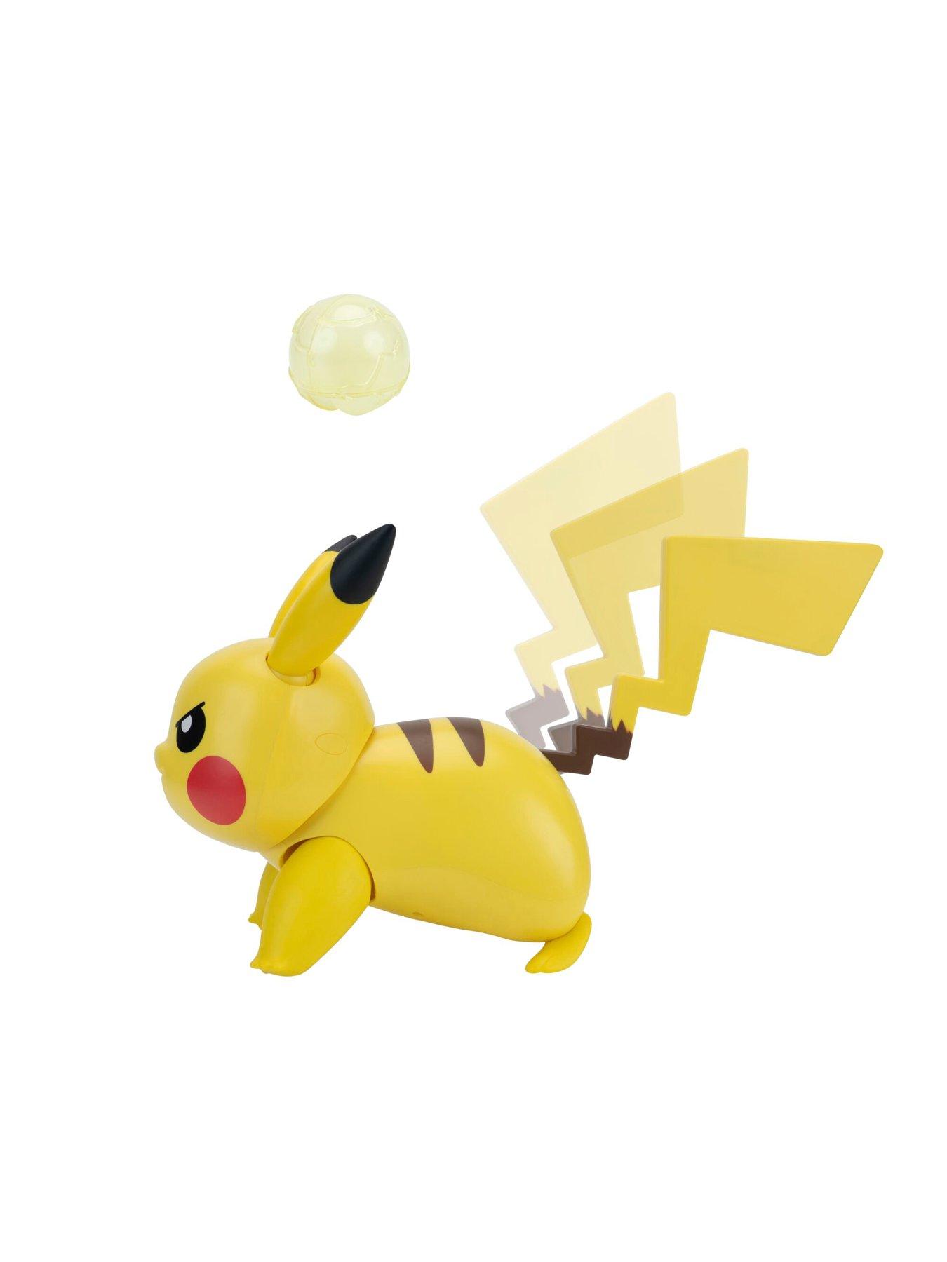 Image 4 of 8 of Pokemon Light-Up Battle Action Pikachu Interactive Deluxe Figure