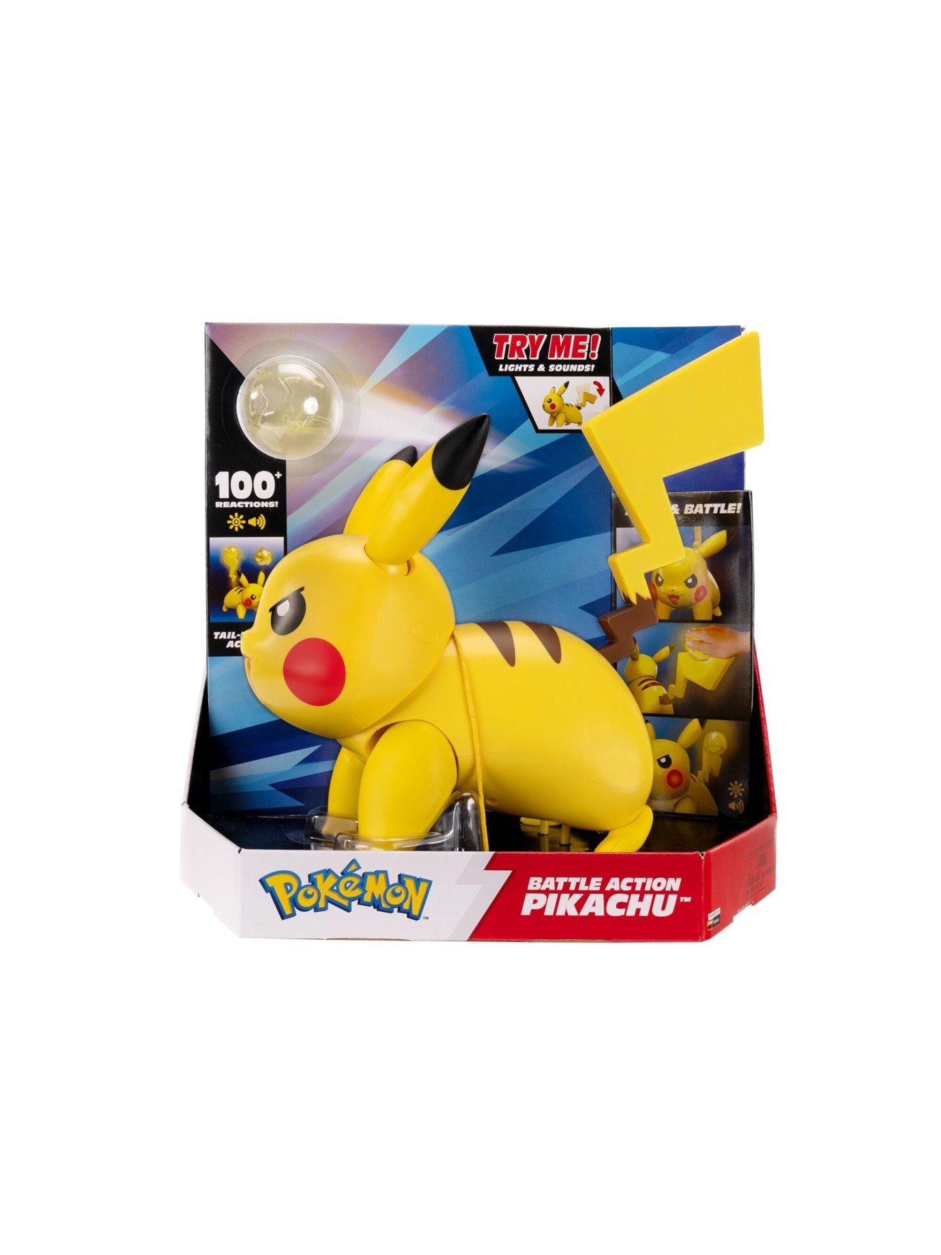 Image 7 of 8 of Pokemon Light-Up Battle Action Pikachu Interactive Deluxe Figure