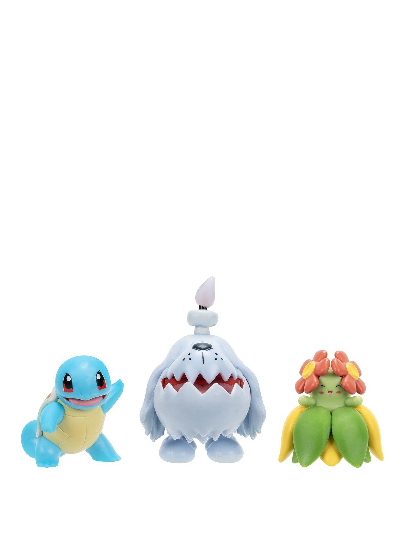 Pokemon PKW - Battle Figure Set (3PK: Squirtle #1, Bellossom,  &  Greavard) W29