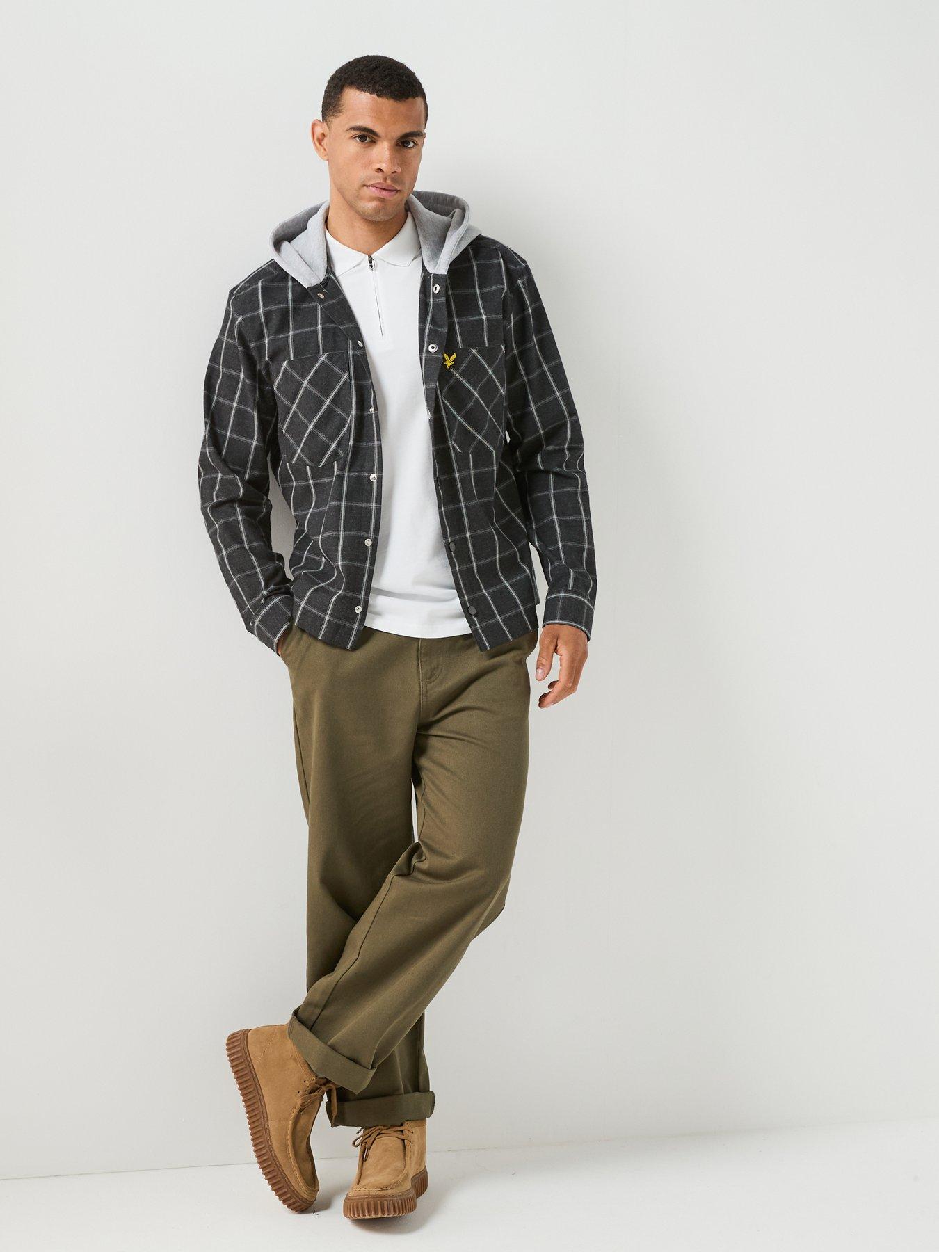 Image 6 of 6 of Lyle & Scott Mens Quarter Zip Stretch Polo Shirt - White