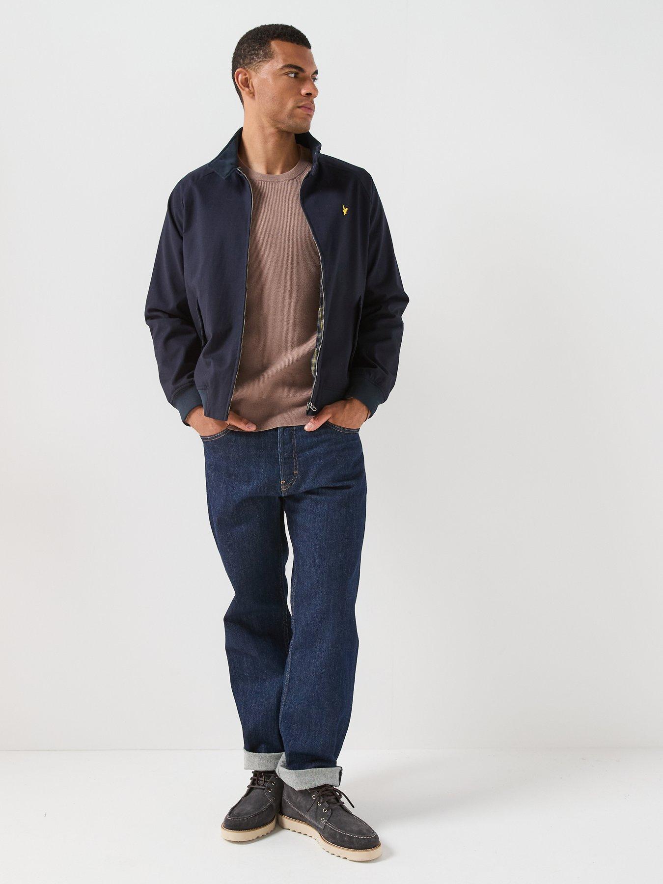 Image 3 of 6 of Lyle & Scott Cotton Harrington Jacket - Navy
