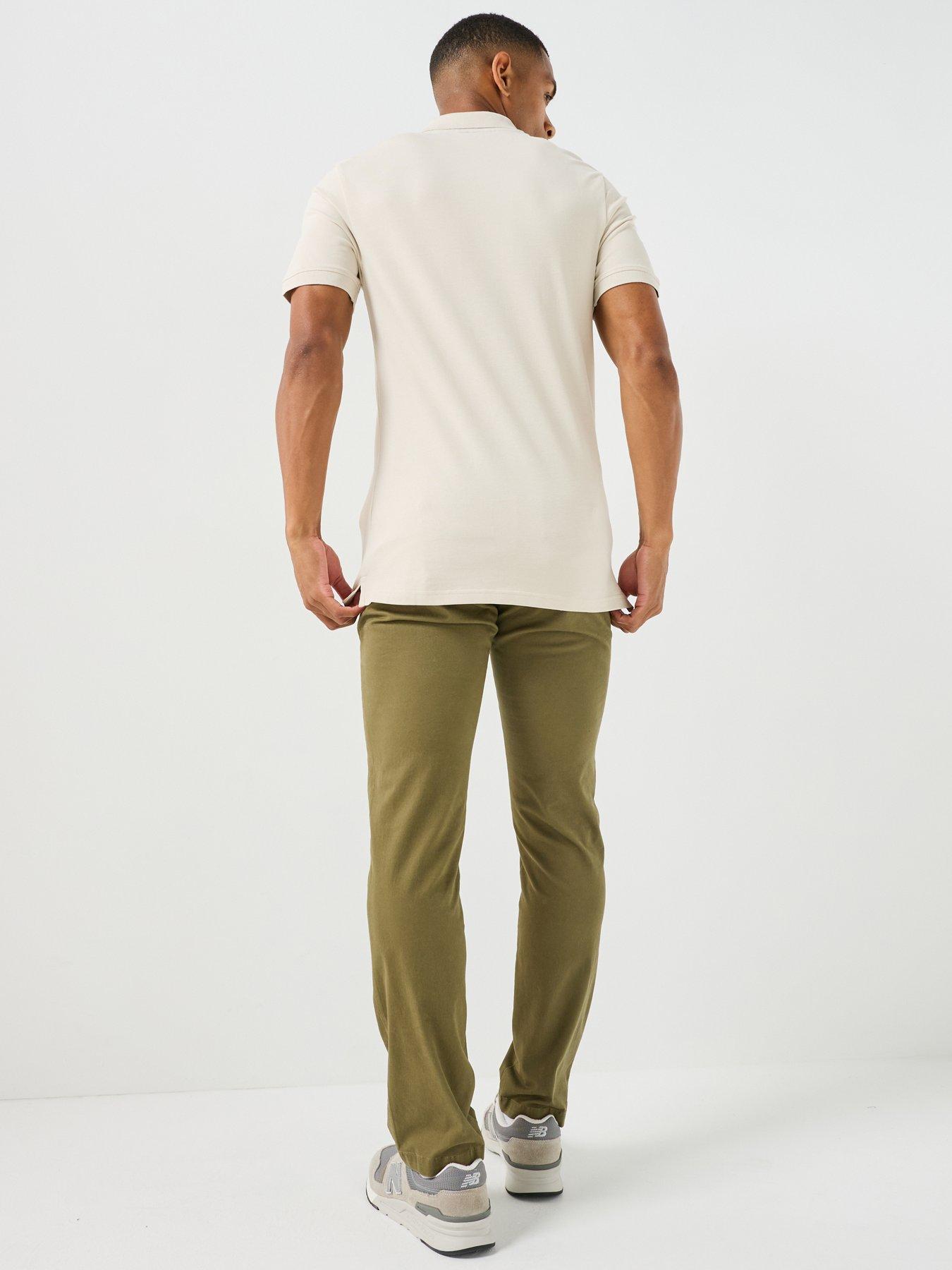 Image 2 of 6 of Lyle & Scott Plain Polo Shirt - Cream