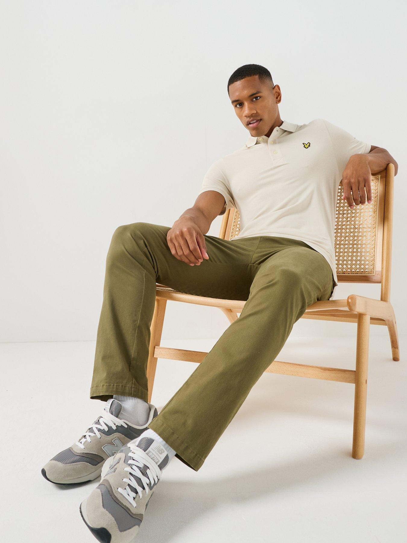 Image 6 of 6 of Lyle & Scott Plain Polo Shirt - Cream