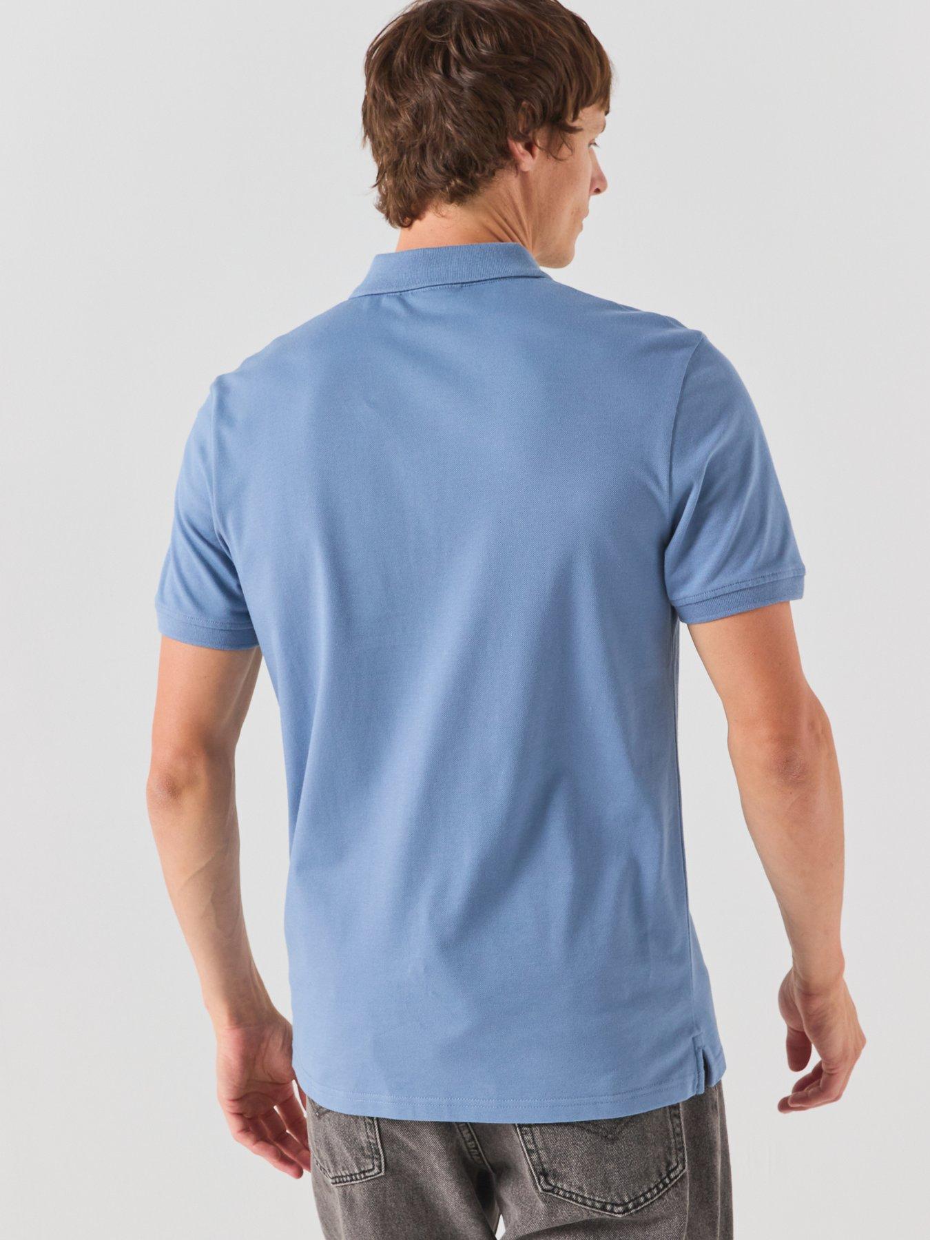 Image 2 of 6 of Lyle & Scott Plain Polo Shirt - Blue