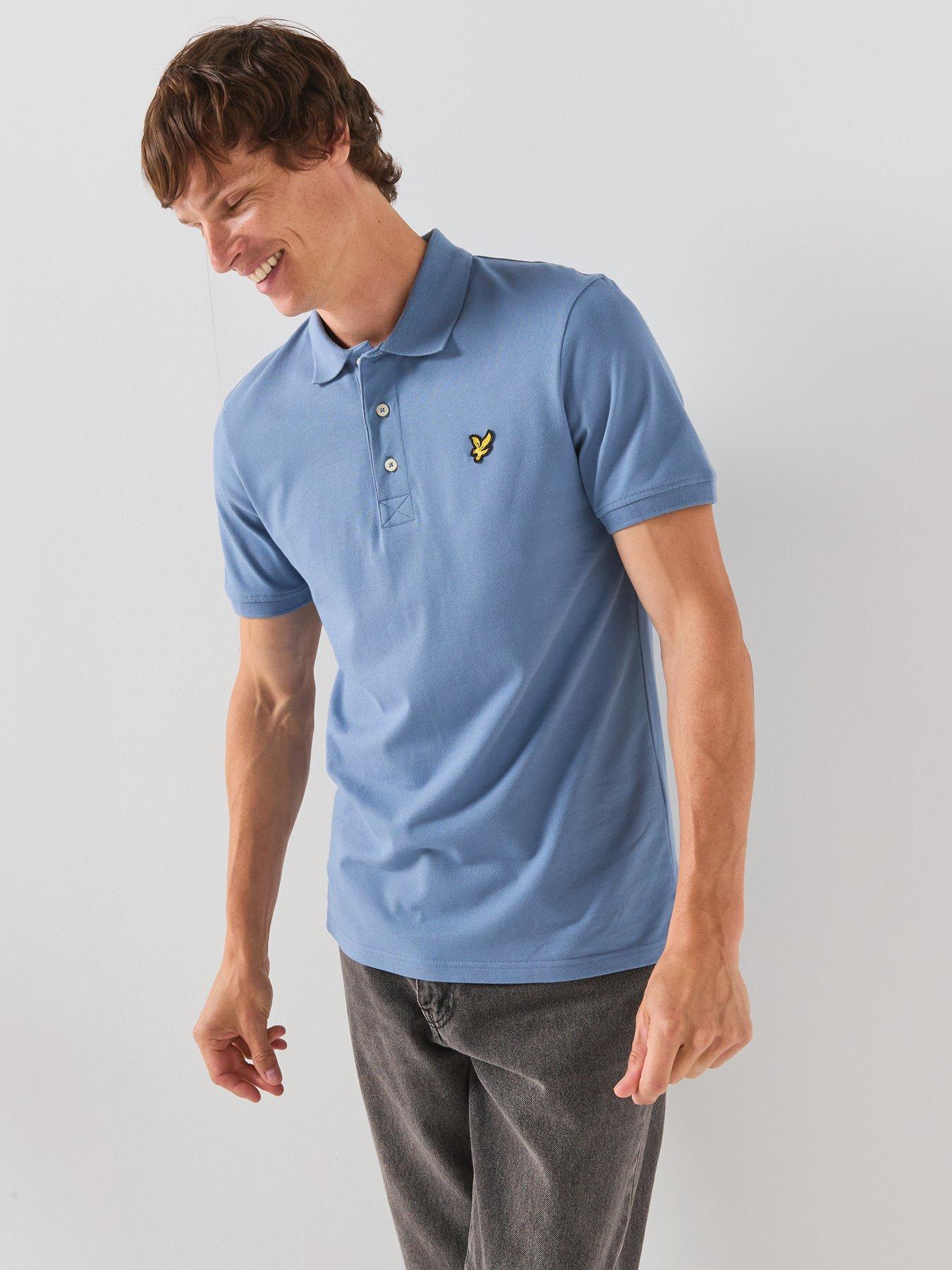 Image 5 of 6 of Lyle & Scott Plain Polo Shirt - Blue