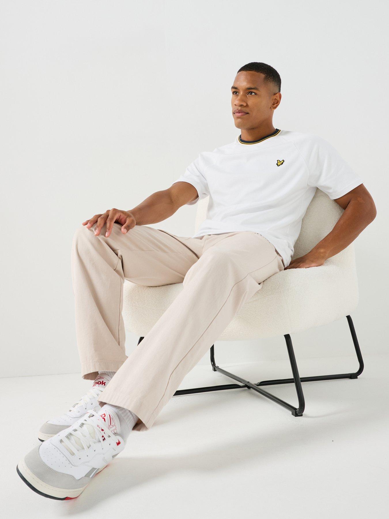 Lyle & Scott Lyle  &  Scott Tipped Track T-shirt - White
