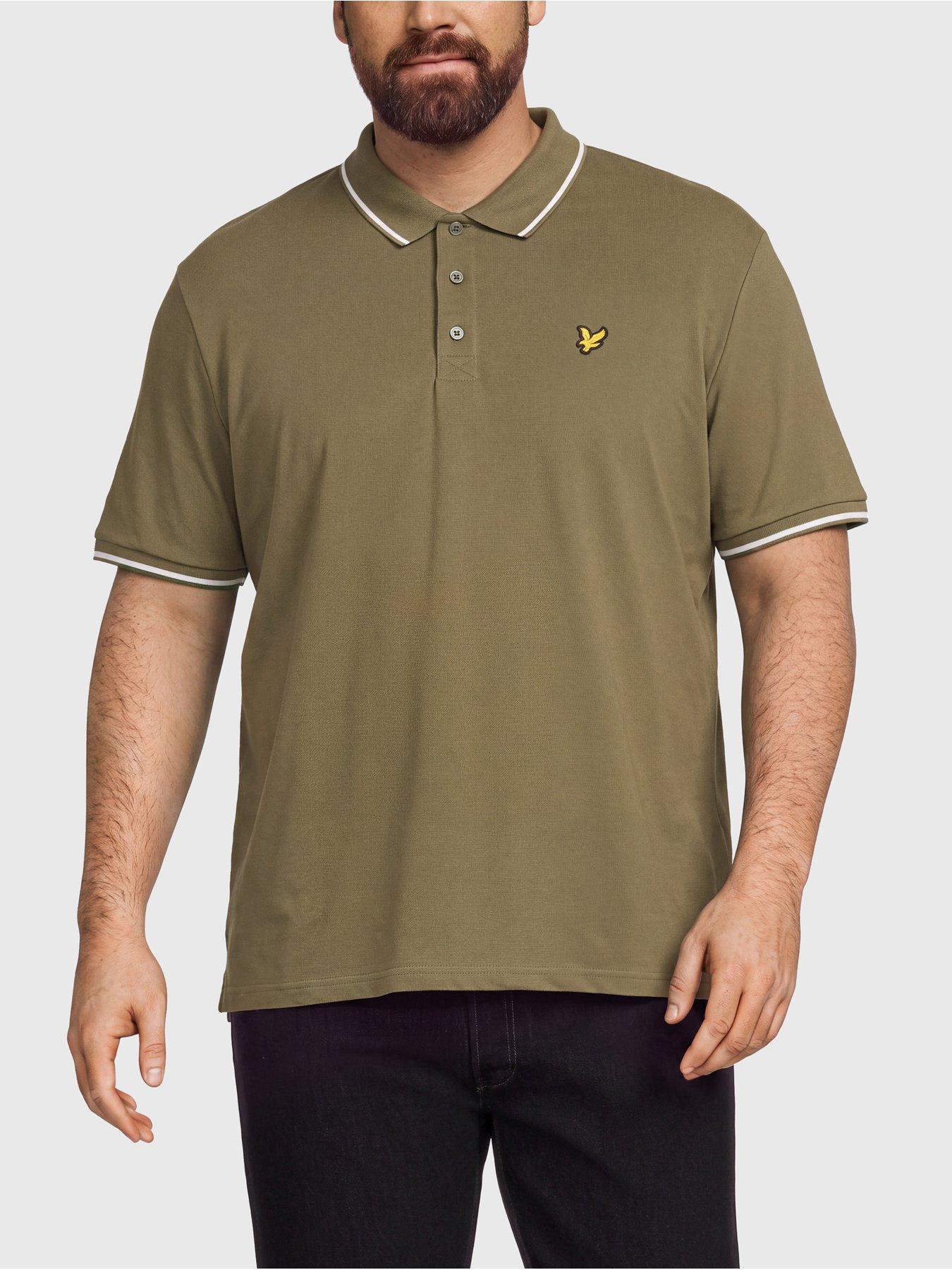 Lyle & Scott Men's Tipped Polo Shirt - True Olive