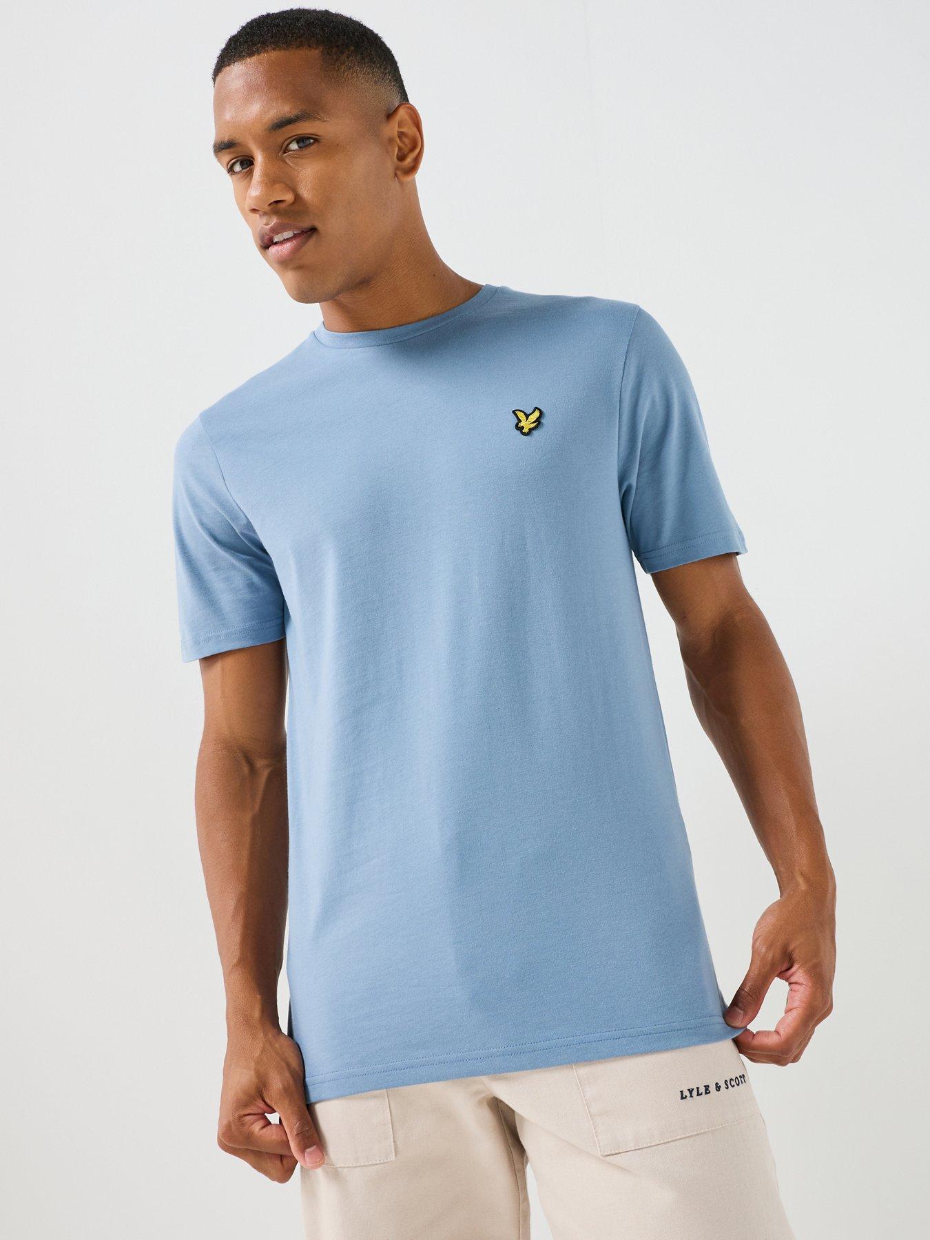 Image 1 of 6 of Lyle & Scott Plain T-Shirt - Blue