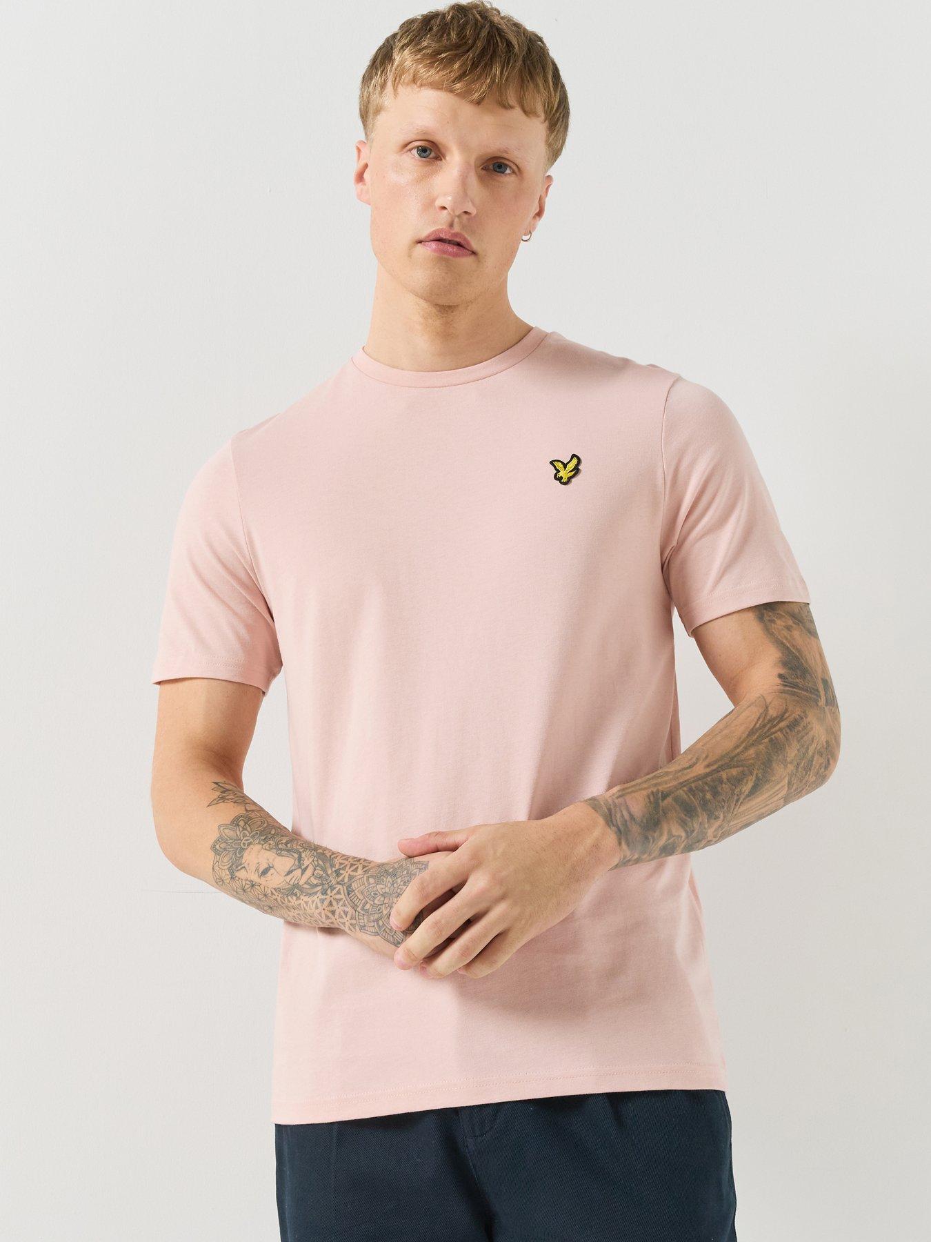 Image 1 of 5 of Lyle & Scott Mens Regular Fit Cotton Jersey T-Shirt - Pink