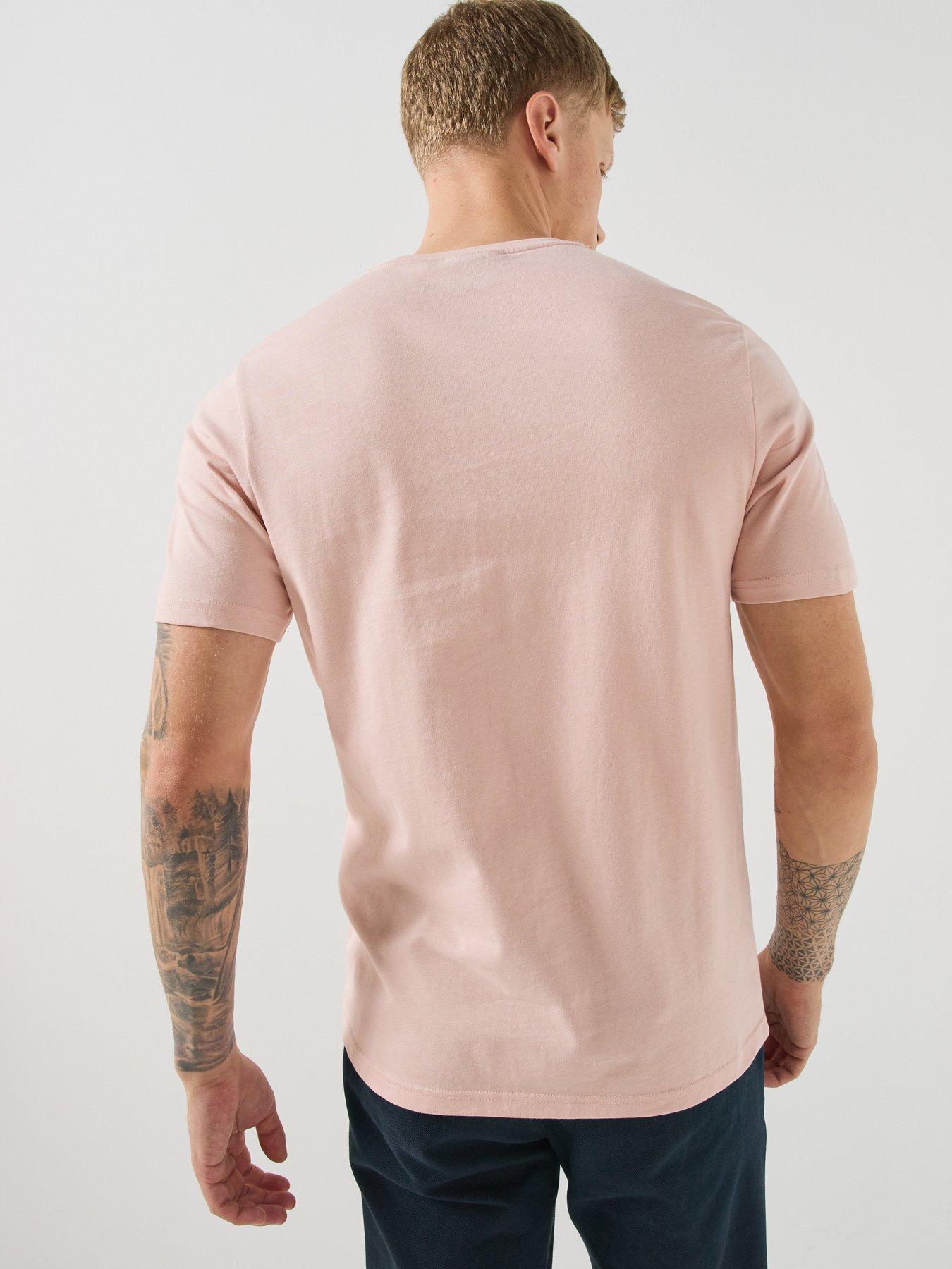 Image 2 of 5 of Lyle & Scott Mens Regular Fit Cotton Jersey T-Shirt - Pink