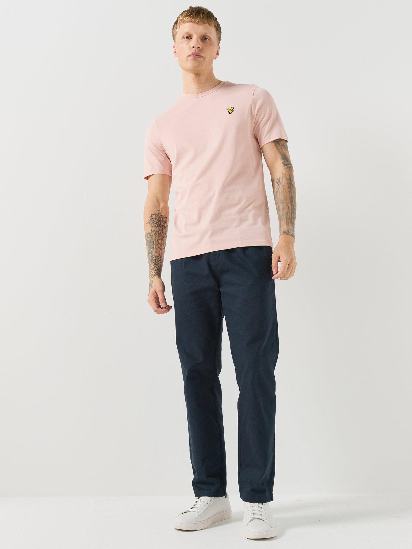 Image 3 of 5 of Lyle & Scott Mens Regular Fit Cotton Jersey T-Shirt - Pink
