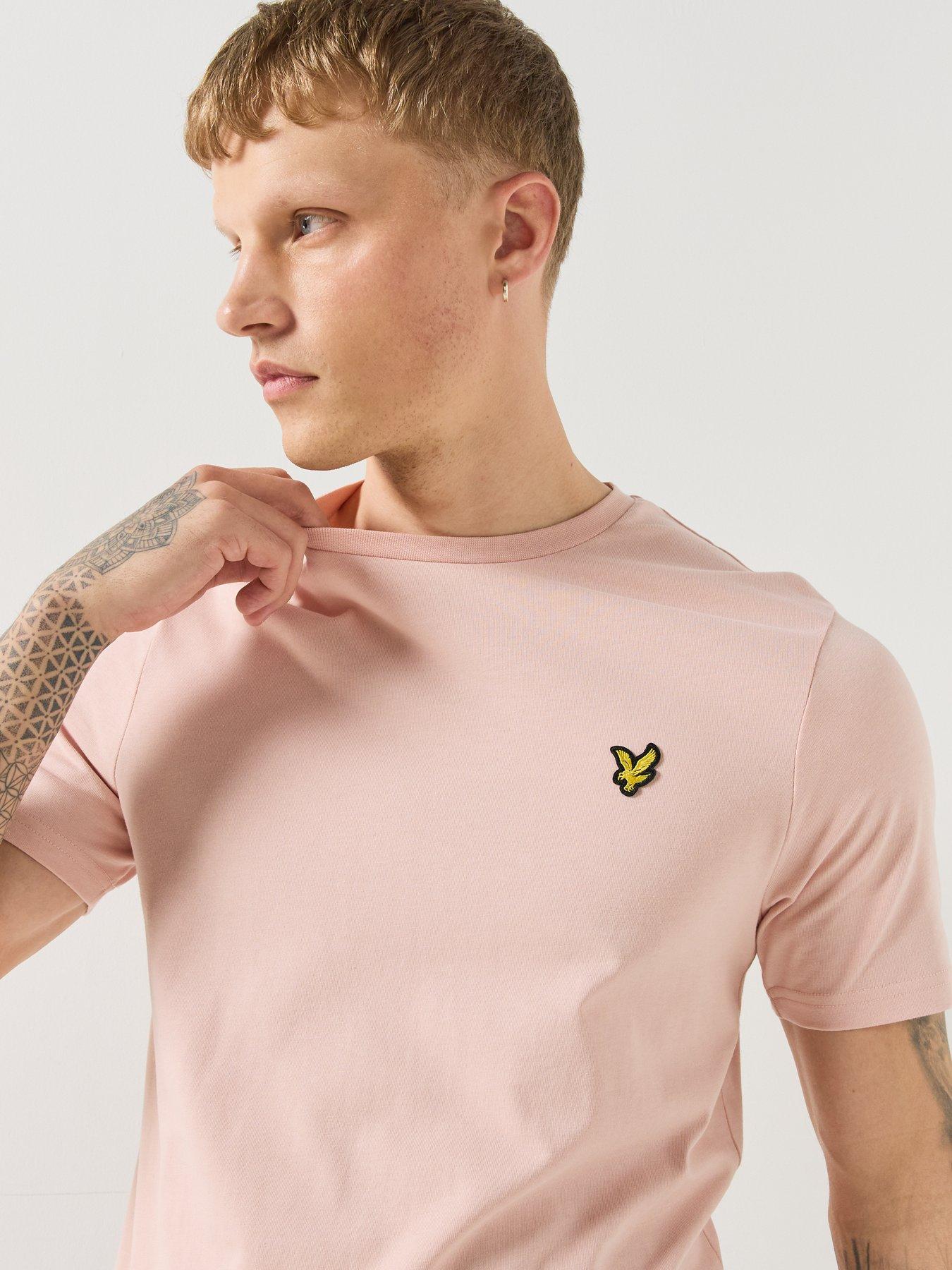 Image 4 of 5 of Lyle & Scott Mens Regular Fit Cotton Jersey T-Shirt - Pink