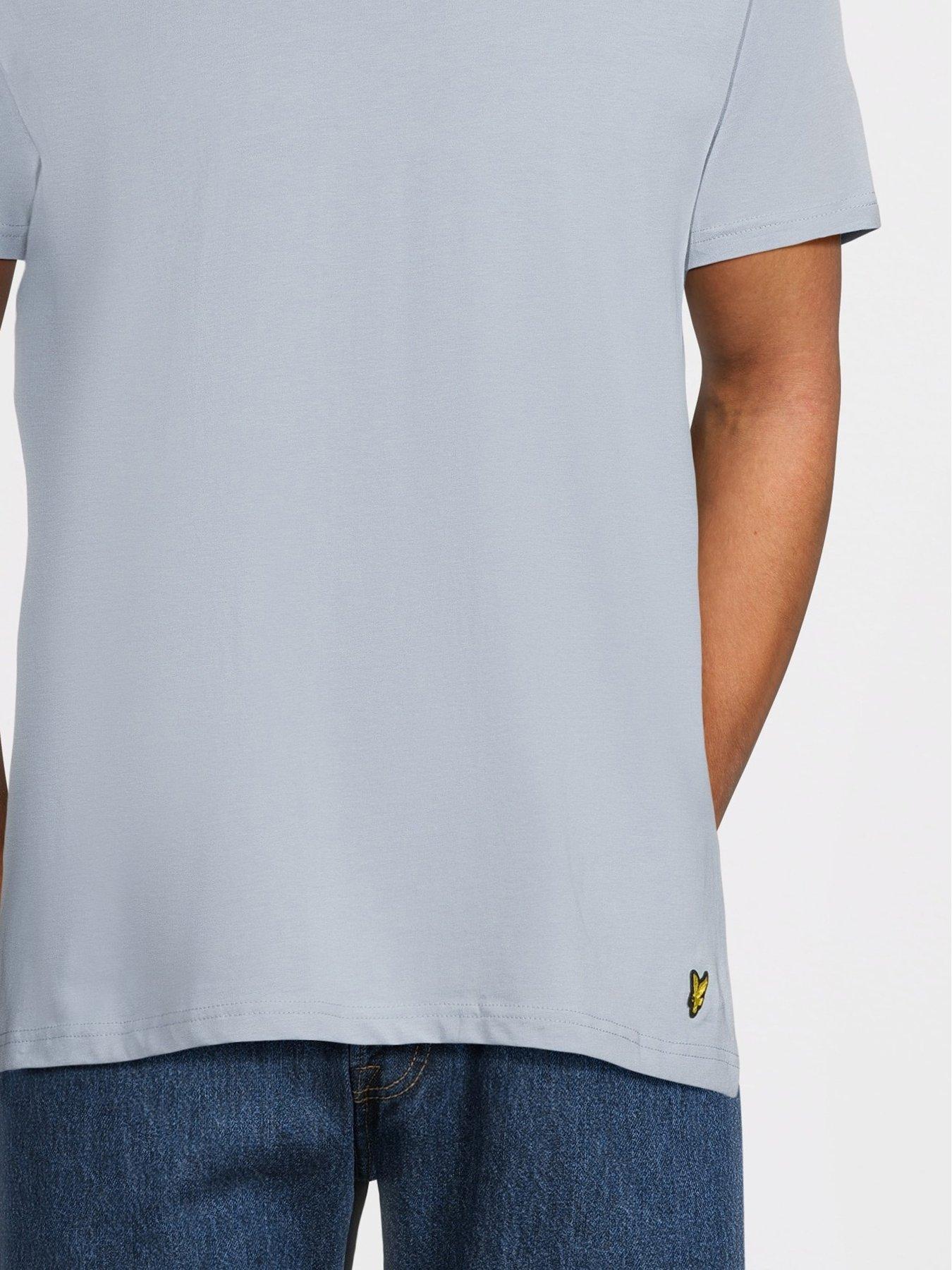 Image 5 of 5 of Lyle & Scott Lyle &amp; Scott Basic 3 Pack T-shirt - Navy