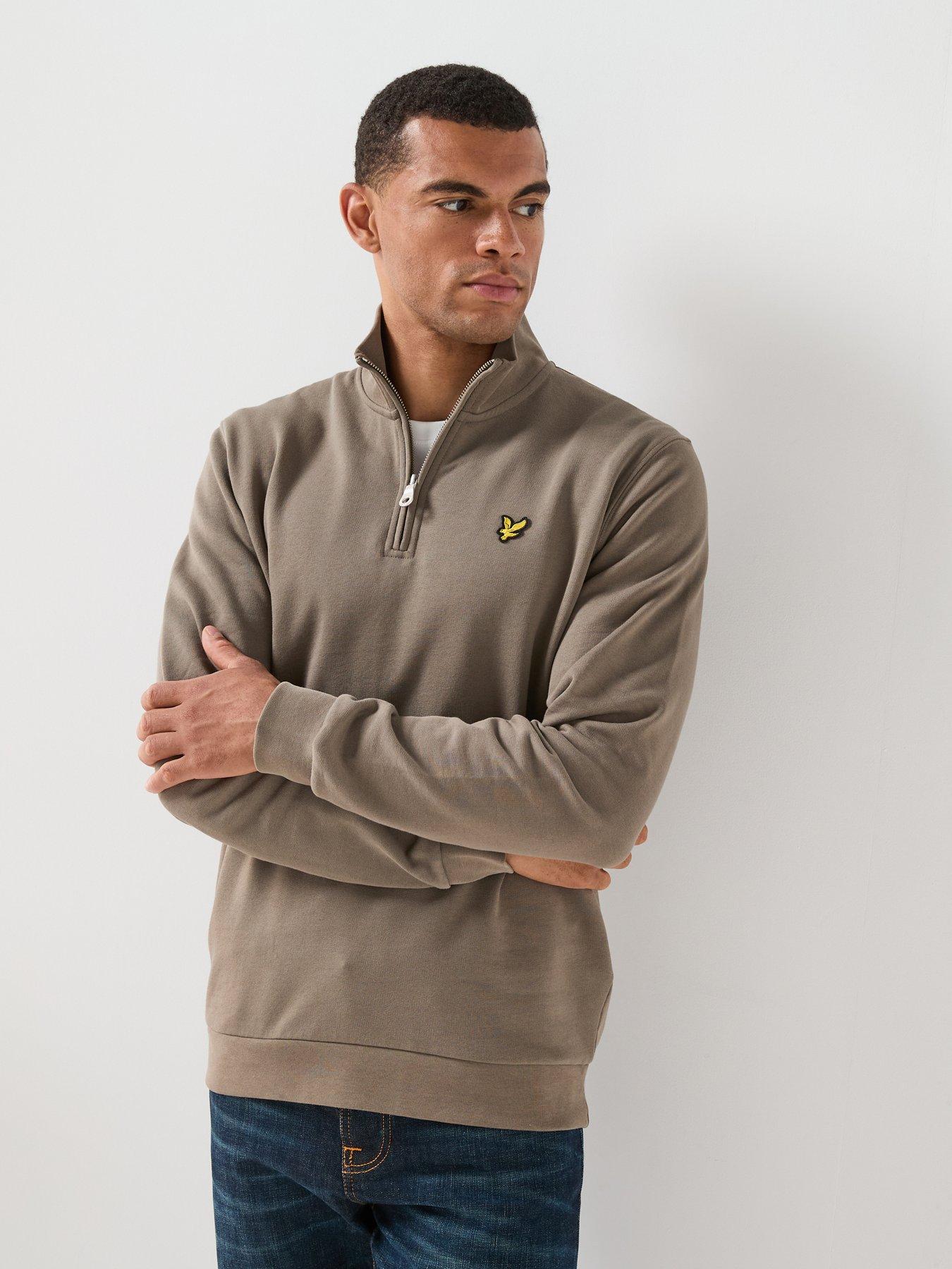 Lyle & Scott Lyle  &  Scott Loopback 1/4 Zip Sweatshirt - Green