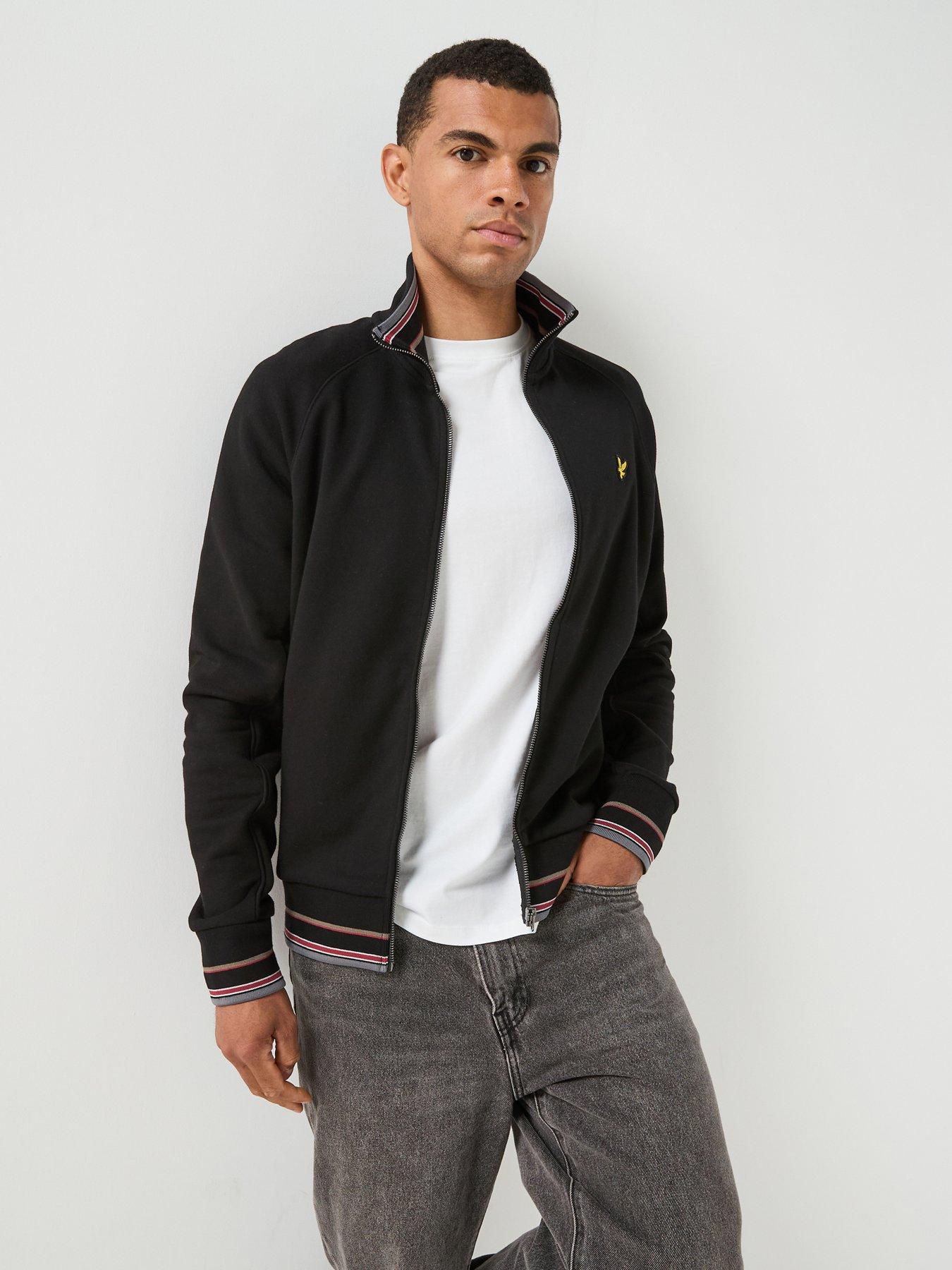 Lyle & Scott Lyle  &  Scott Tipped Track Jacket - Black