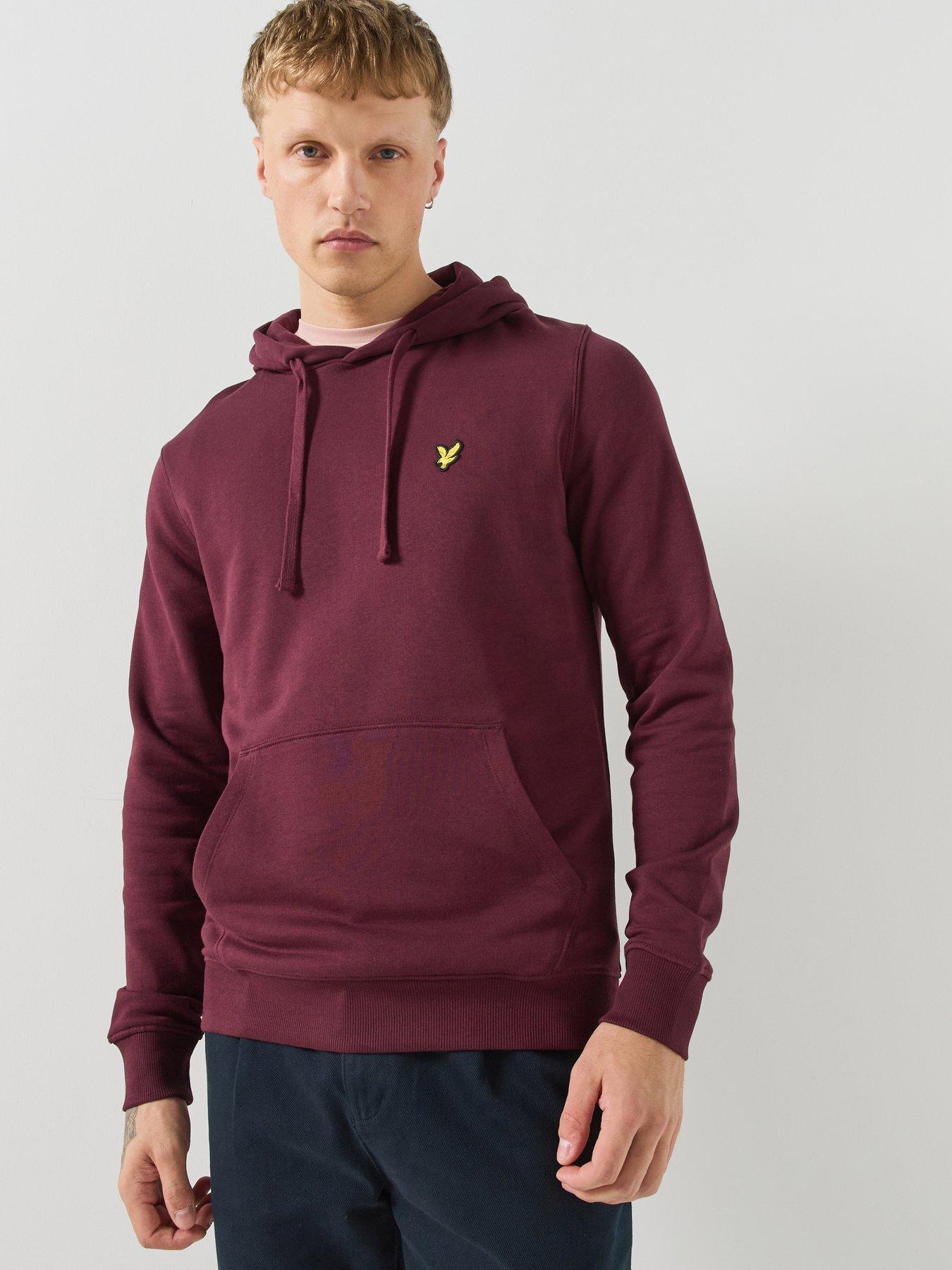 Image 1 of 5 of Lyle & Scott Lyle &amp; Scott Pullover Hoodie - Red