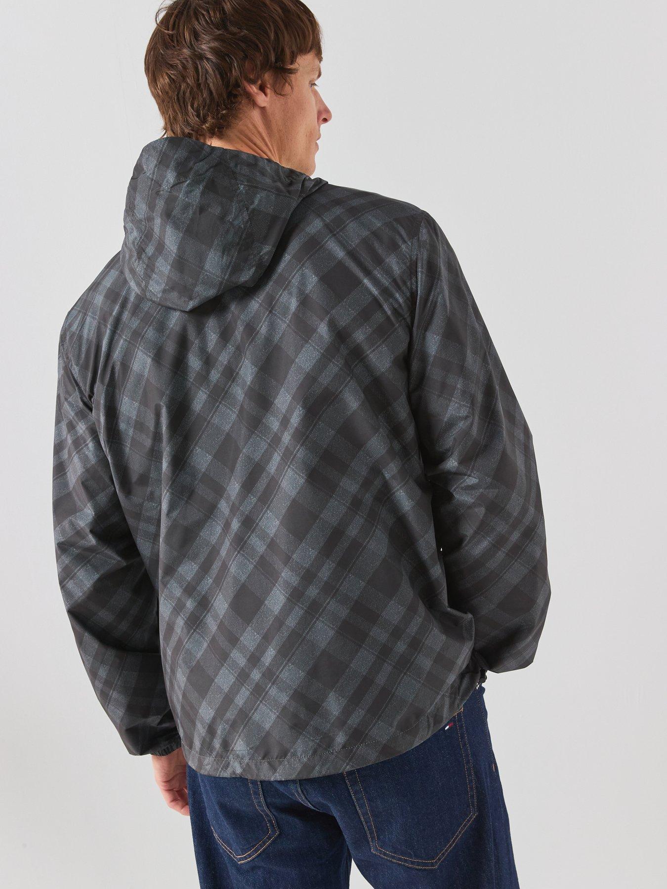 Image 2 of 6 of Lyle & Scott Tartan Hooded Zip Through Jacket - Black