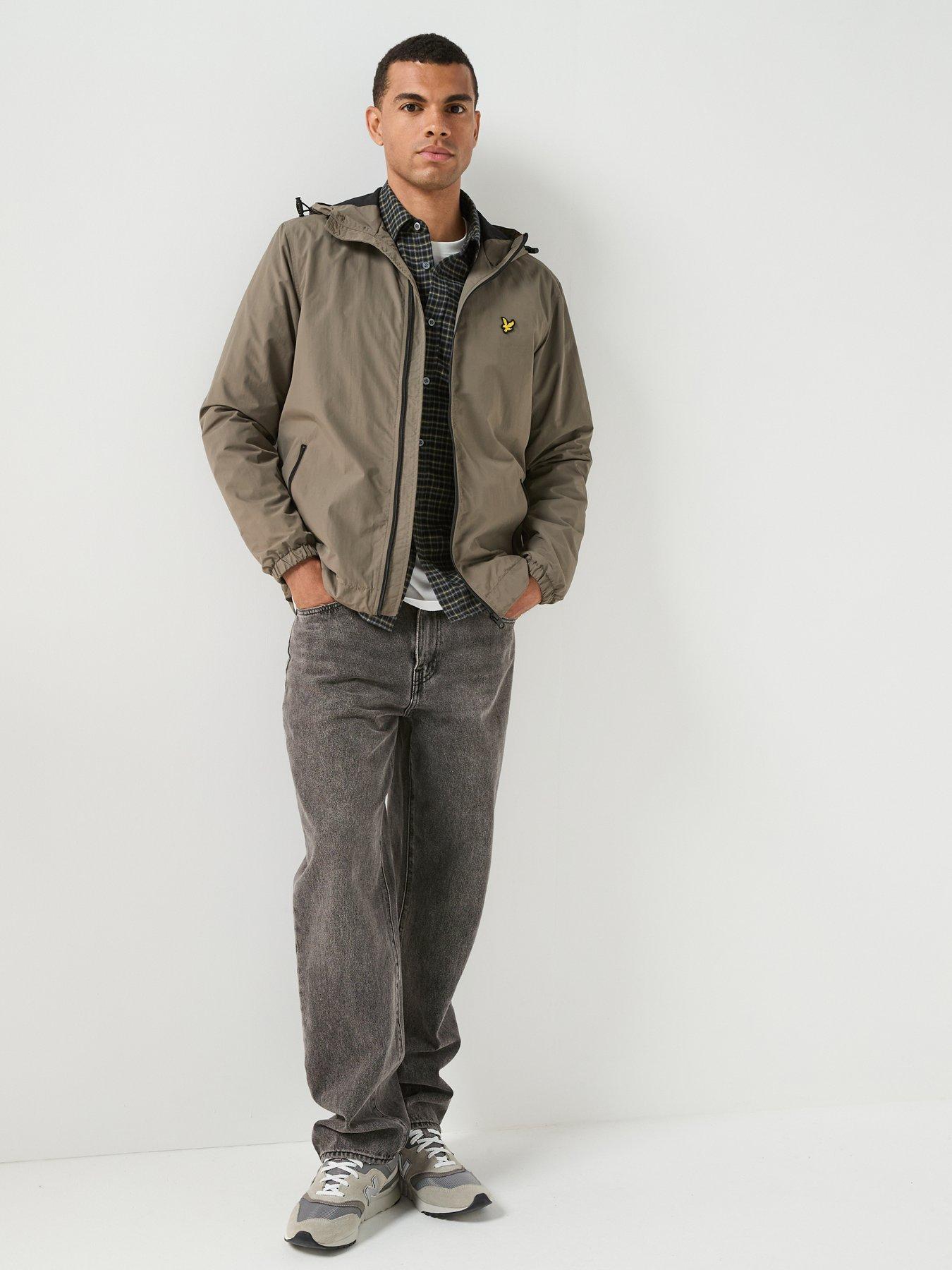 Image 3 of 6 of Lyle & Scott Lyle &amp; Scott Contrast Zip Through Hooded Jacket - Black