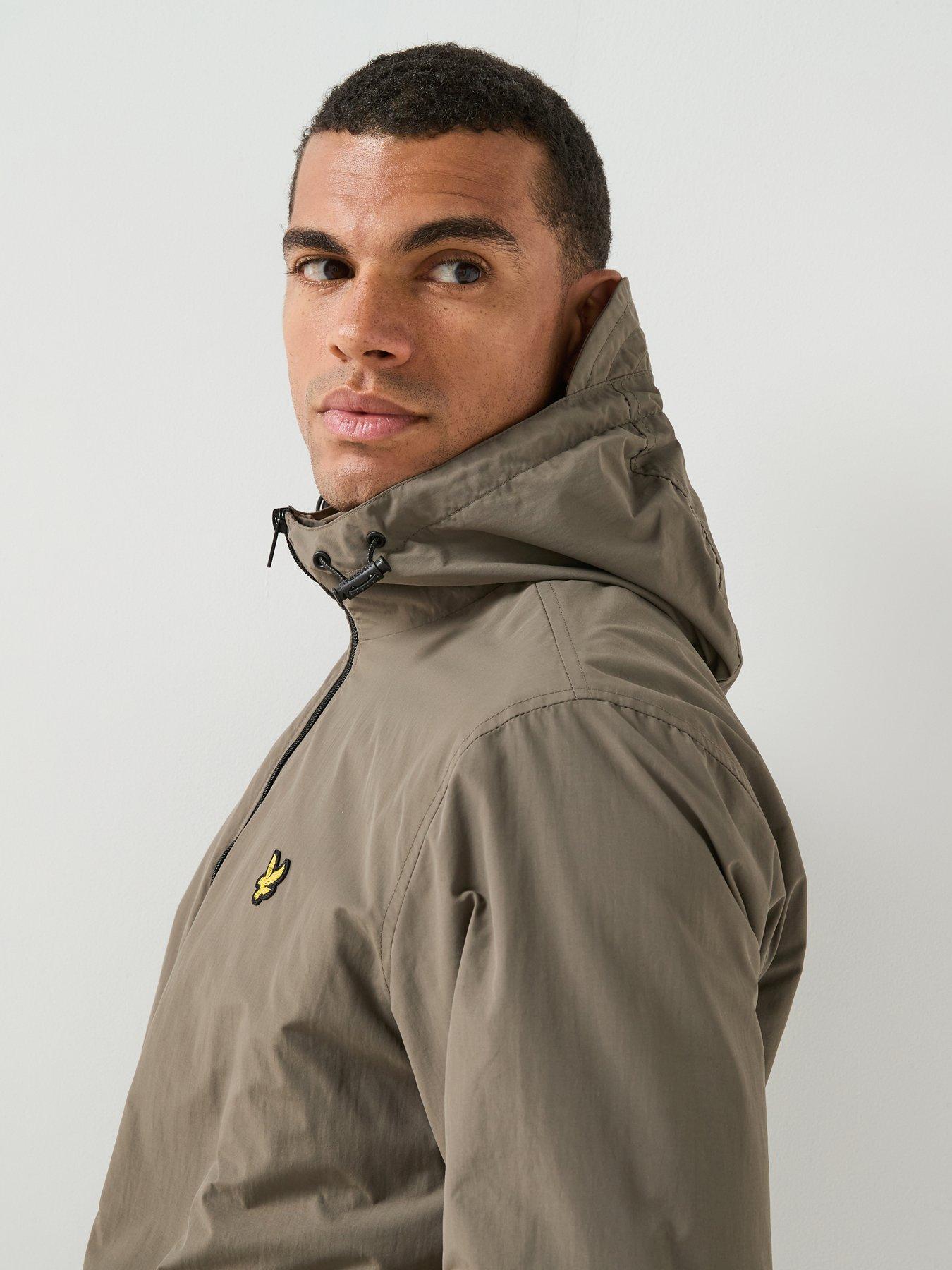 Image 6 of 6 of Lyle & Scott Lyle &amp; Scott Contrast Zip Through Hooded Jacket - Black