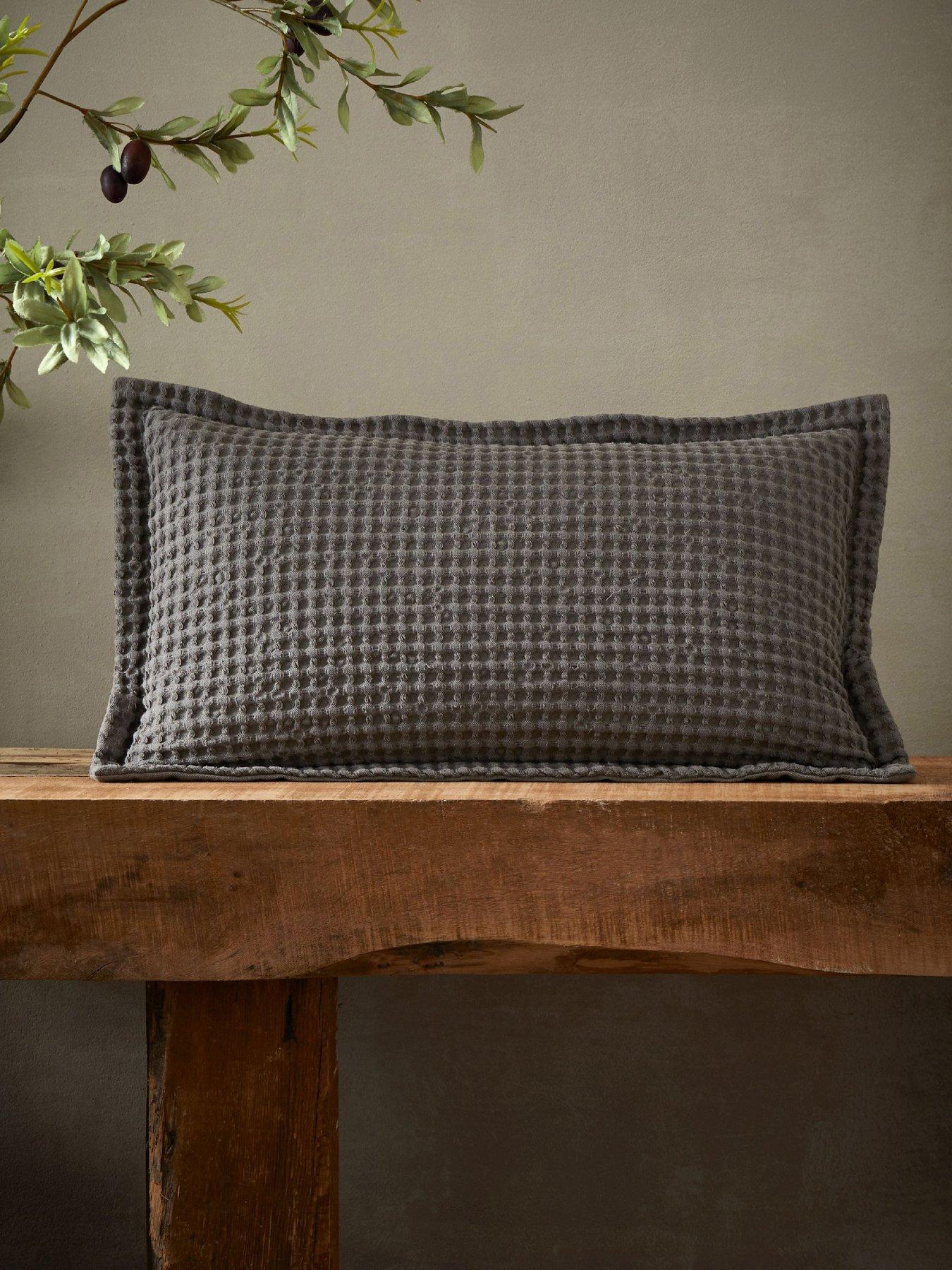 Pineapple Elephant Jaipur Waffle Cushion Cover 30x50 Chocolate