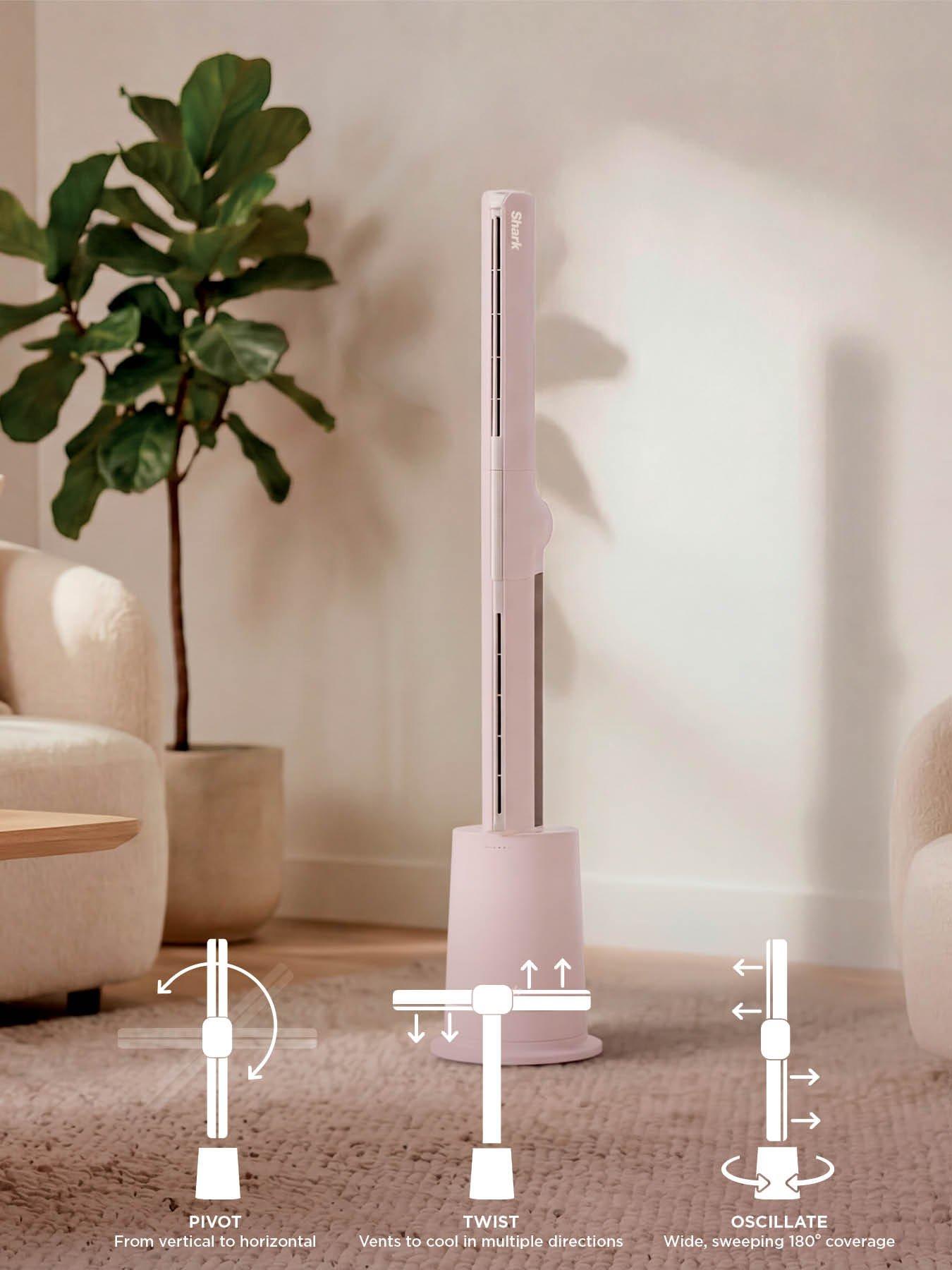 Image 2 of 6 of Shark TurboBlade High-Speed Multi-Directional Cooling Fan System - Blush Pink