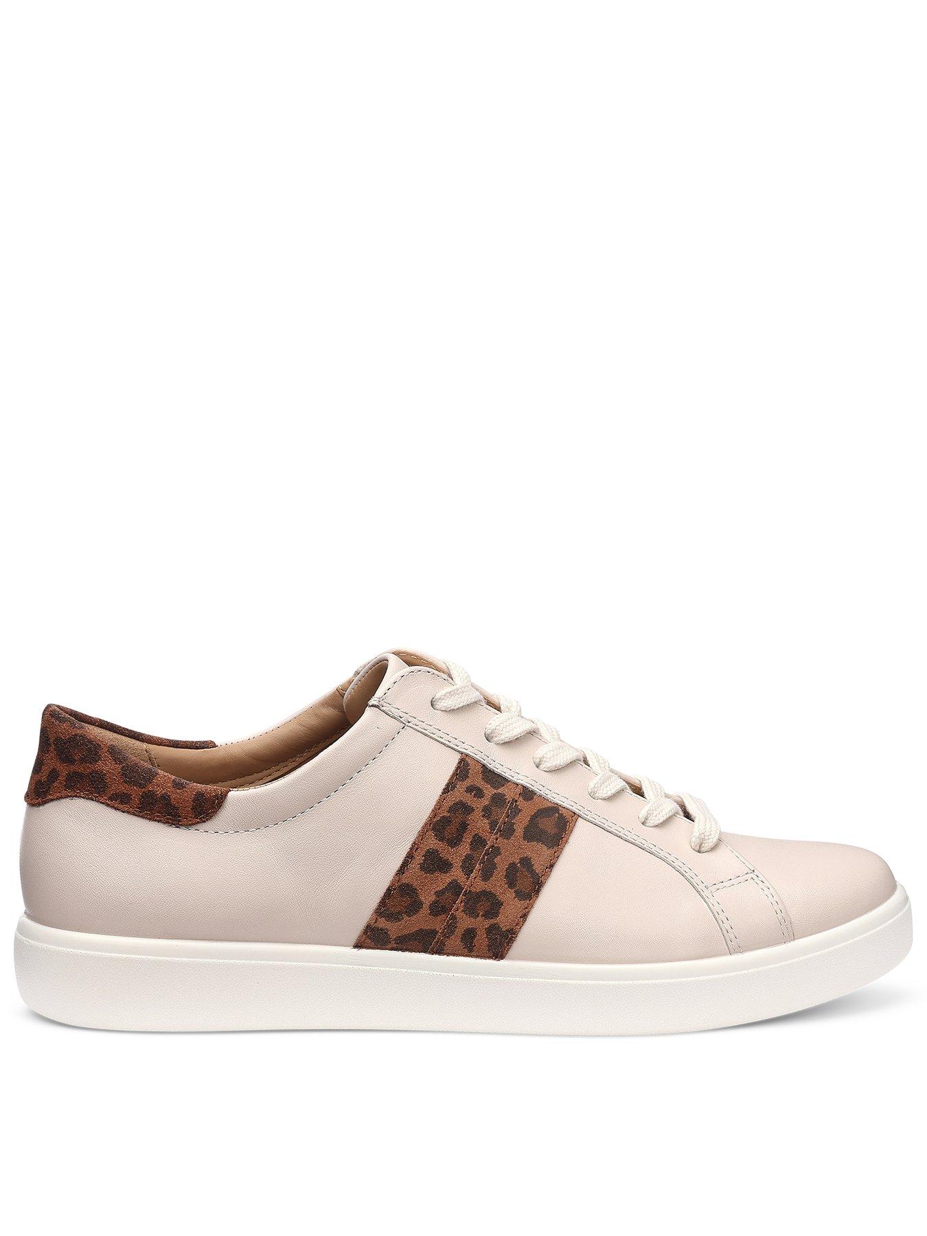 Image 1 of 4 of Hotter Switched Wide Fit Platform Trainer - White
