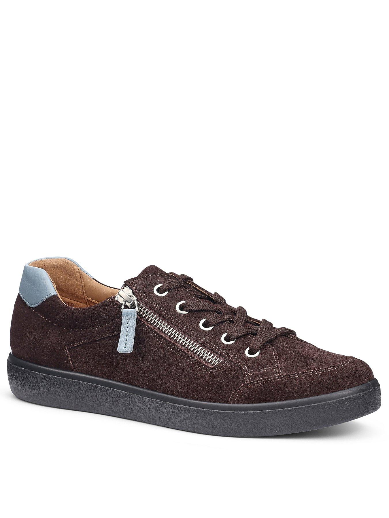 Image 2 of 4 of Hotter Chase Ii Wide Zip Detail Trainer - Brown