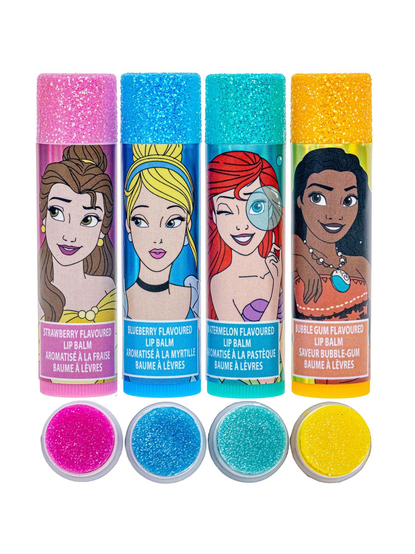 Image 3 of 6 of Disney Princess 4-Piece Lip Balm Set with Mini Train Case