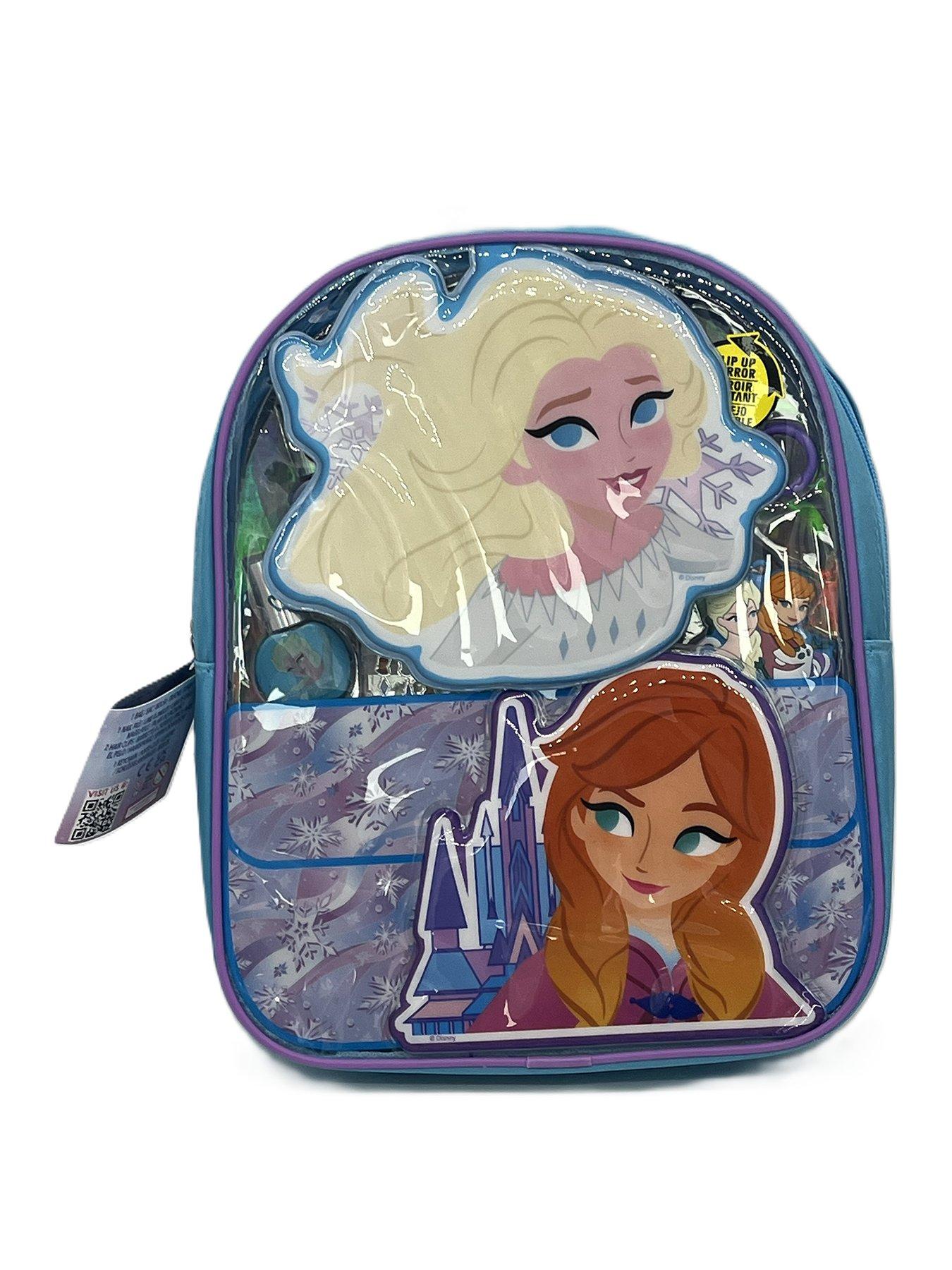 Image 1 of 3 of Disney Frozen Portable Cosmetic Backpack Set Beauty Kit