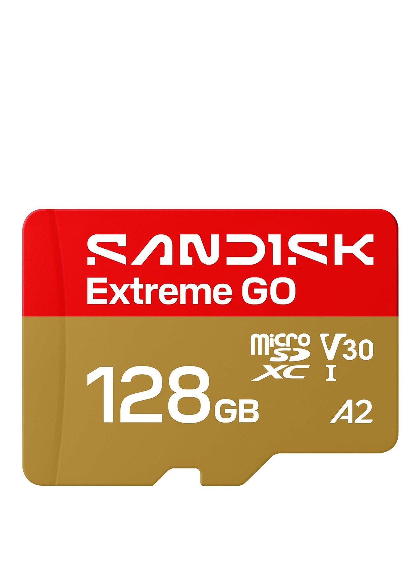 Image 1 of 4 of SanDisk SanDisk Extreme microSD 128GB for Action Cams and Drones + SD Adapter
