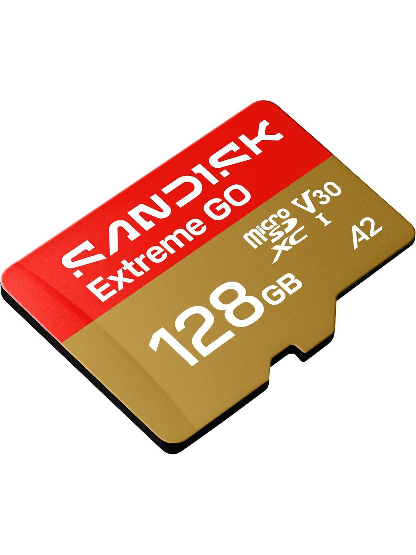 Image 2 of 4 of SanDisk SanDisk Extreme microSD 128GB for Action Cams and Drones + SD Adapter
